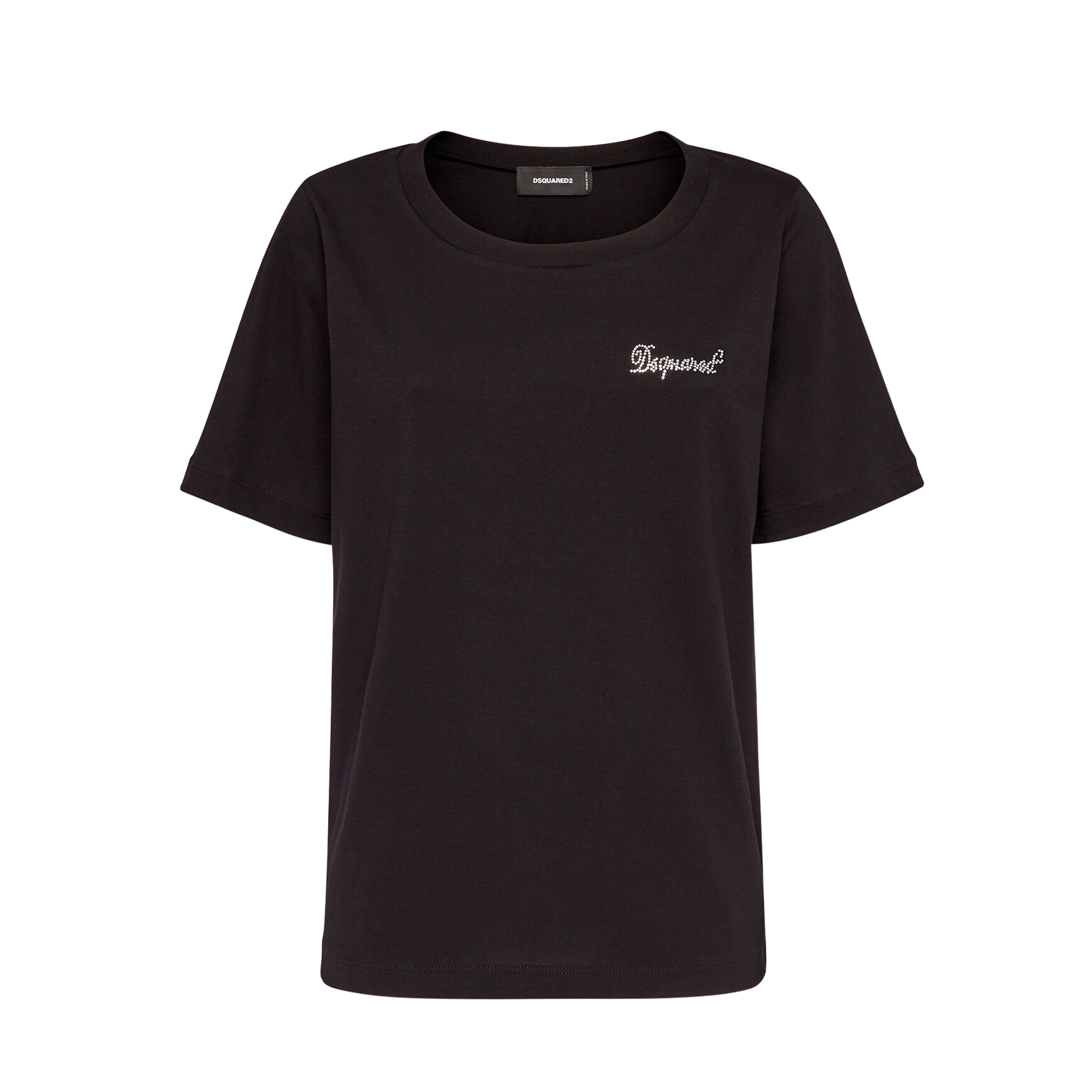 Camiseta Negra Dsquared2 Mini Leaf