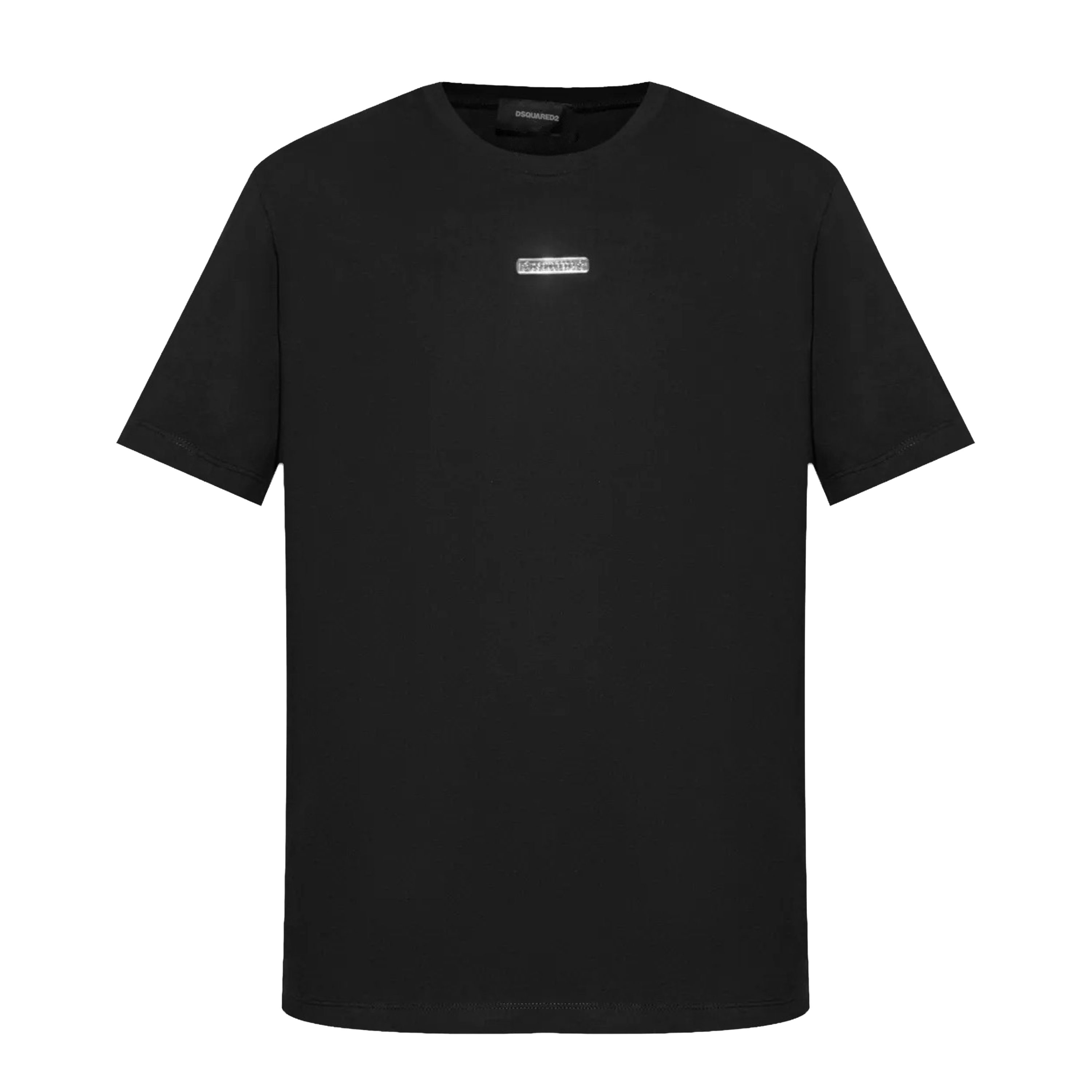 Camiseta Negra Dsquared2 Silver Plaque