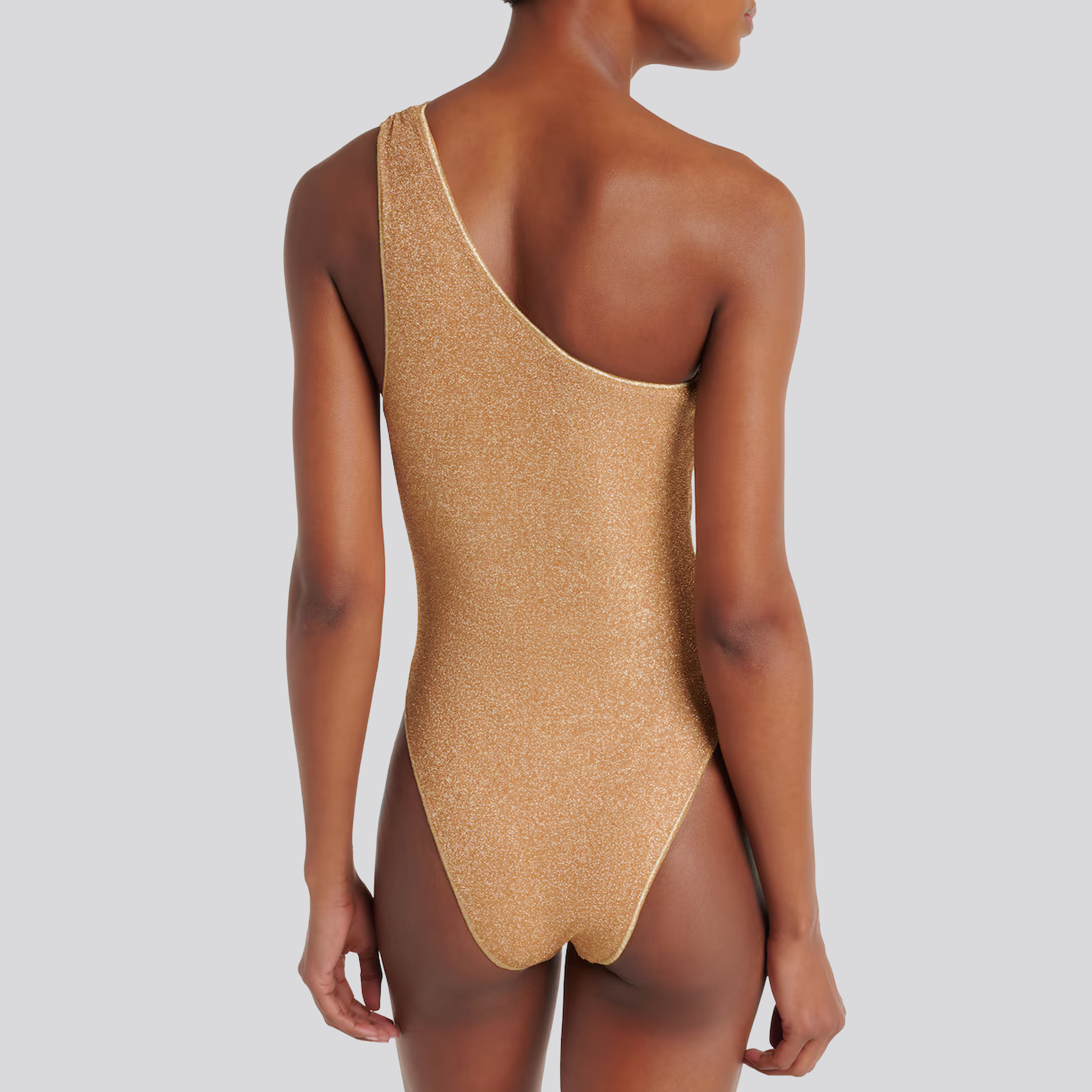 Body Oro Oséree Lumiere Stones One Shoulder Maillot