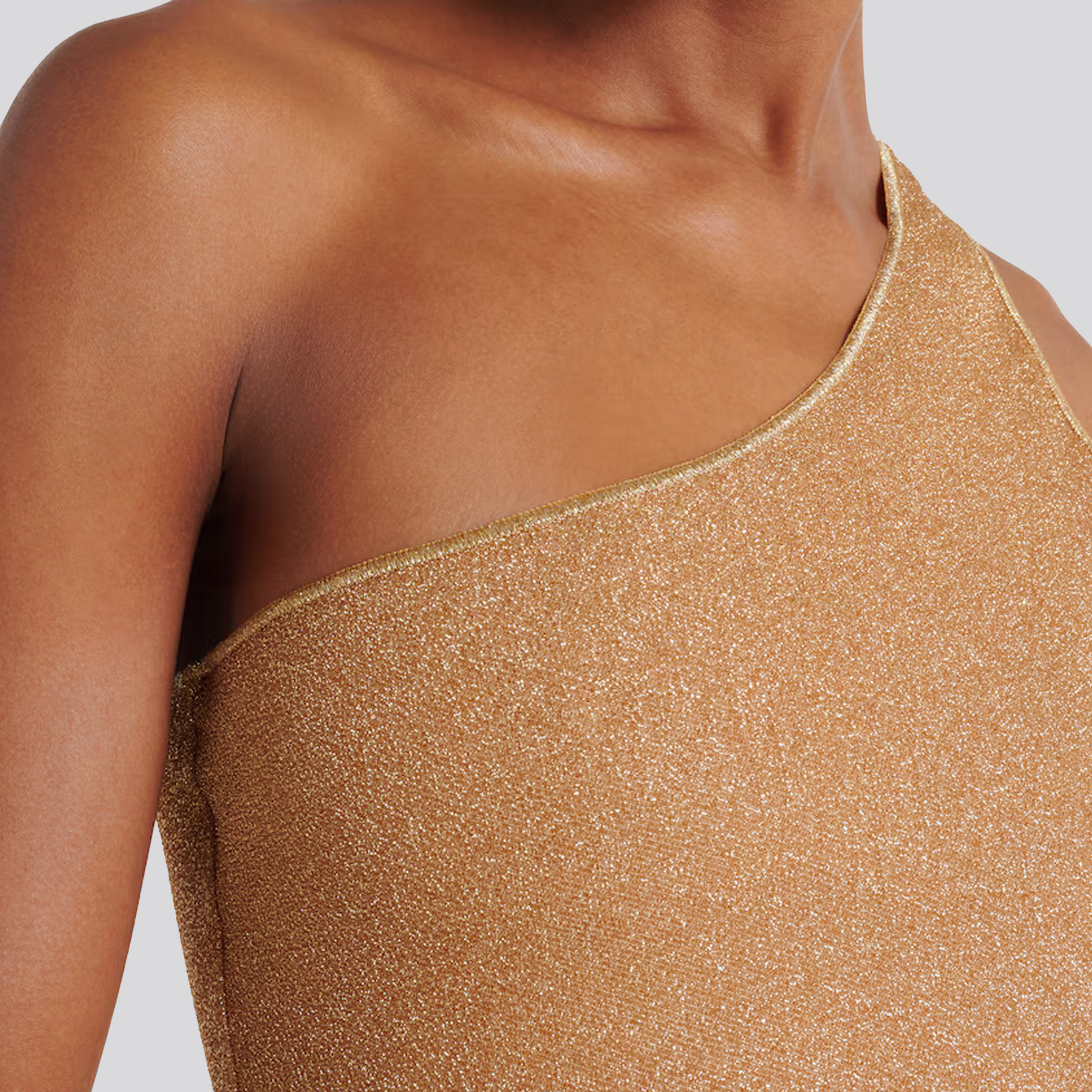Body Oro Oséree Lumiere Stones One Shoulder Maillot