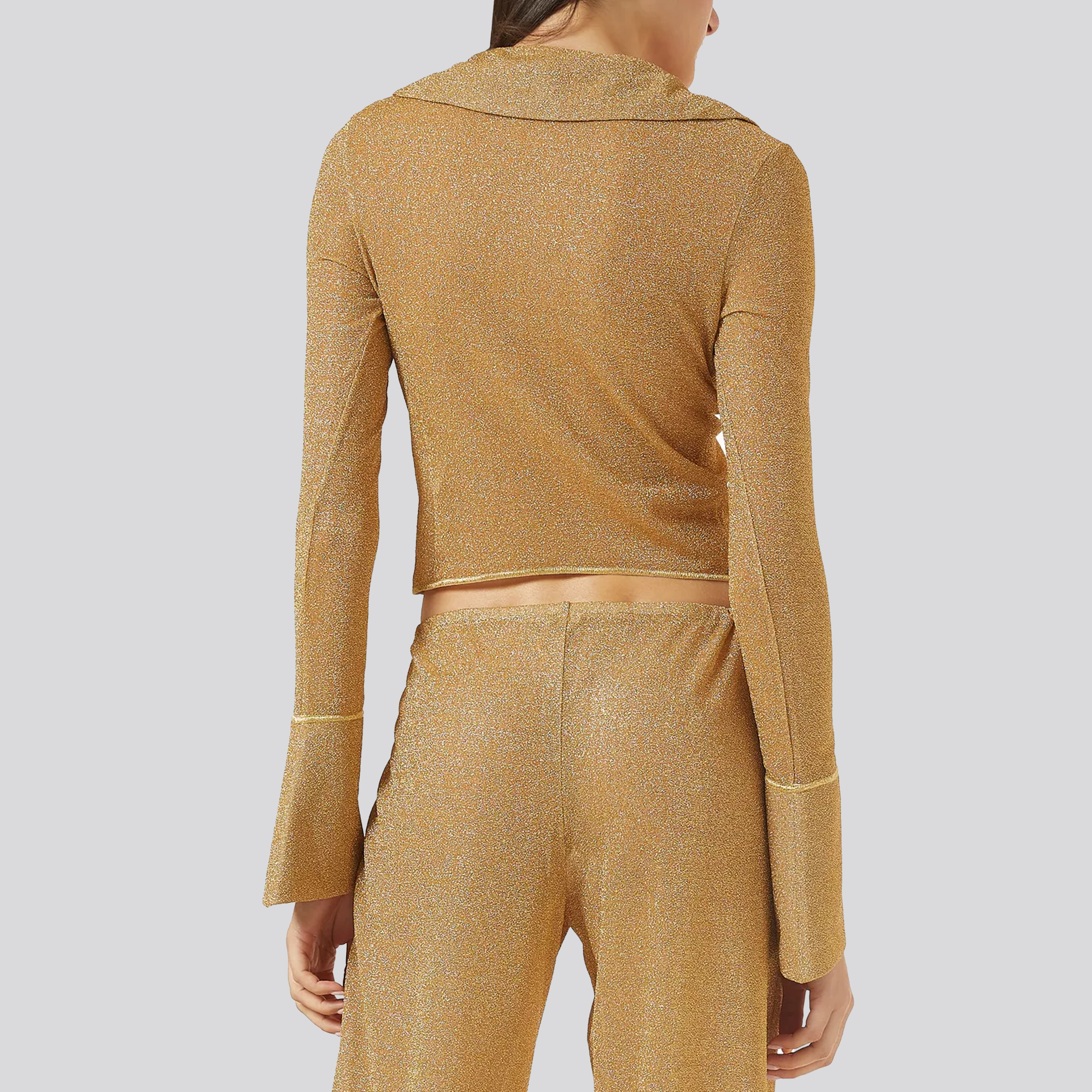 Camisa Dorada Oséree Lumiere Slim