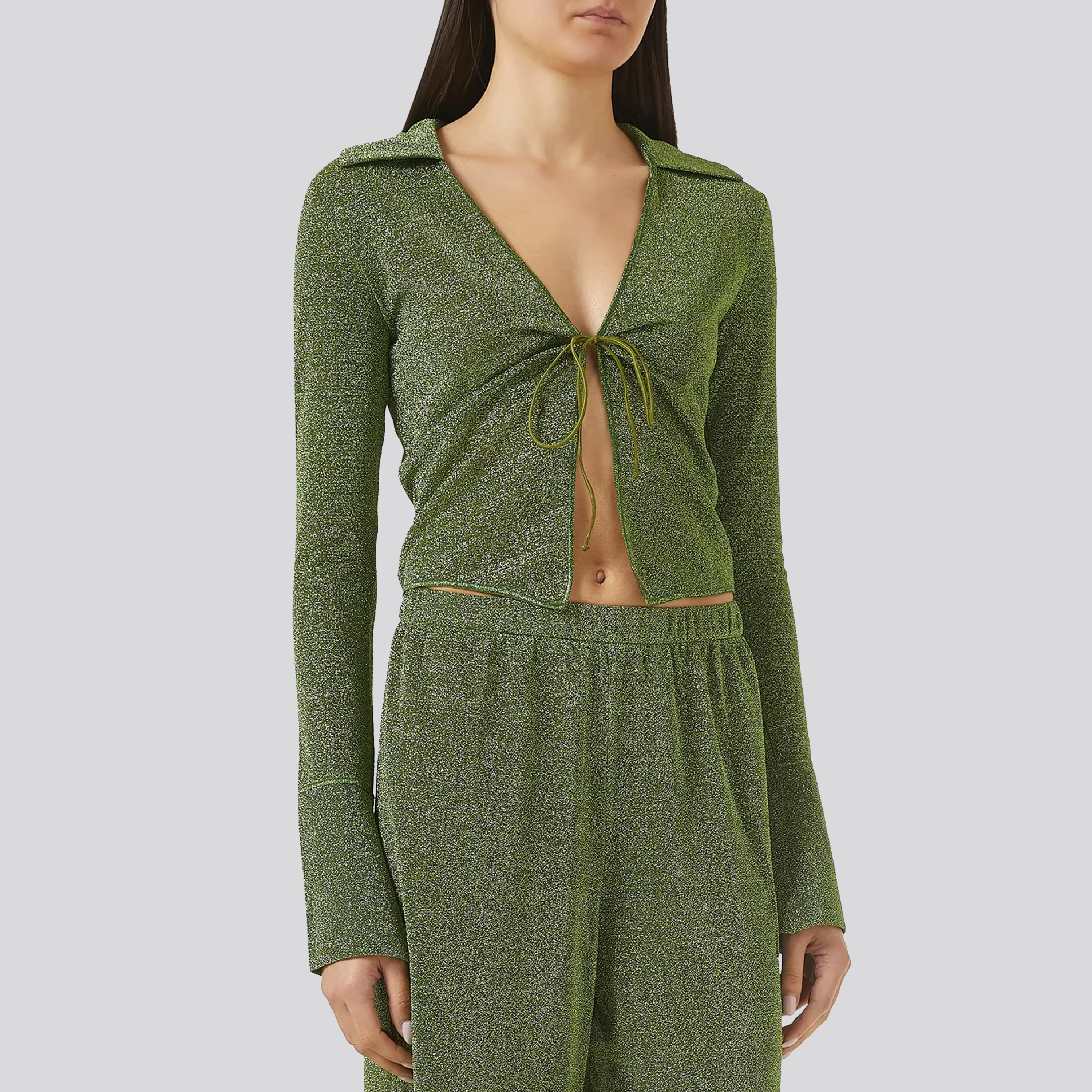Camisa Verde Oséree Lumiere Slim