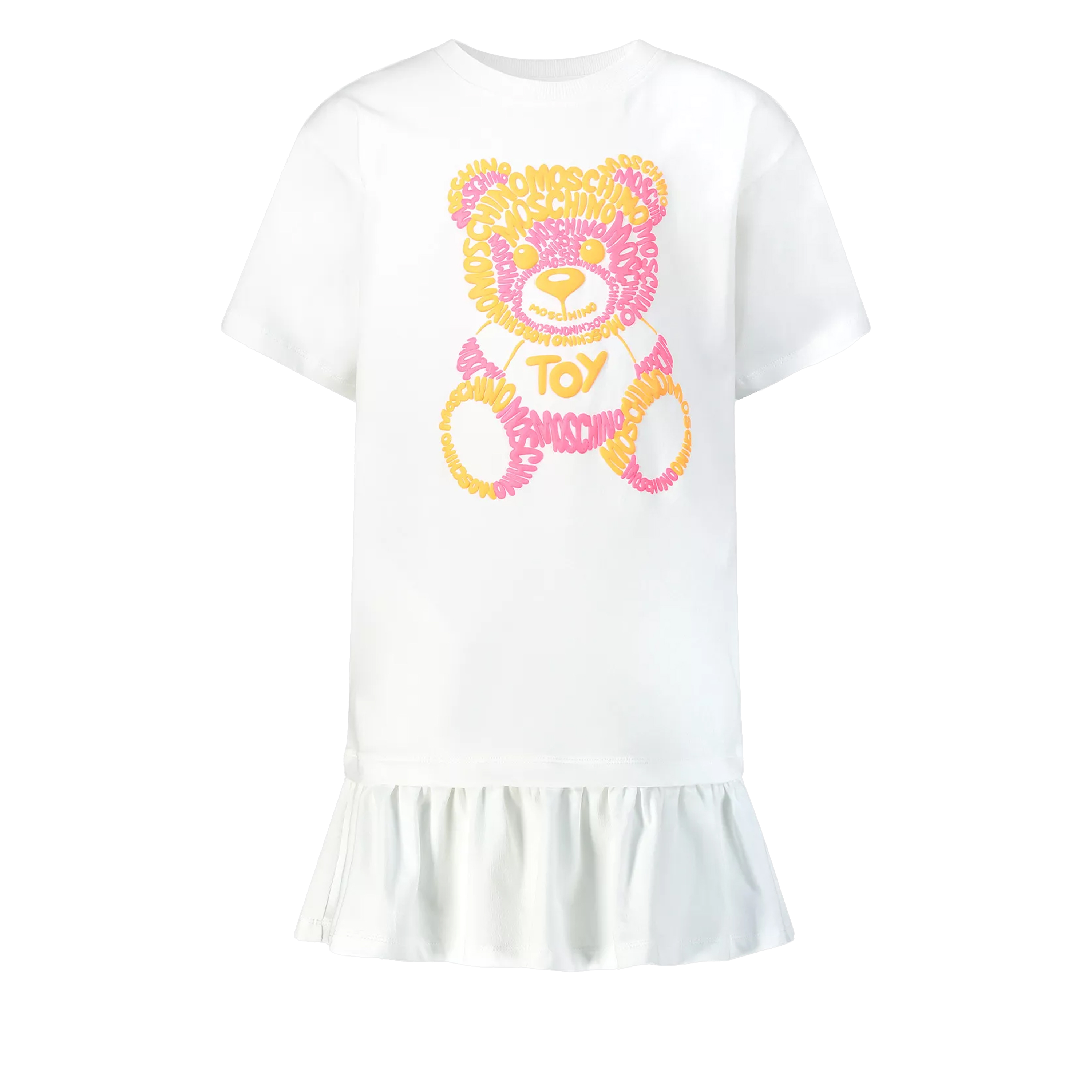 Vestido Blanco Moschino Kids Teddy Bear