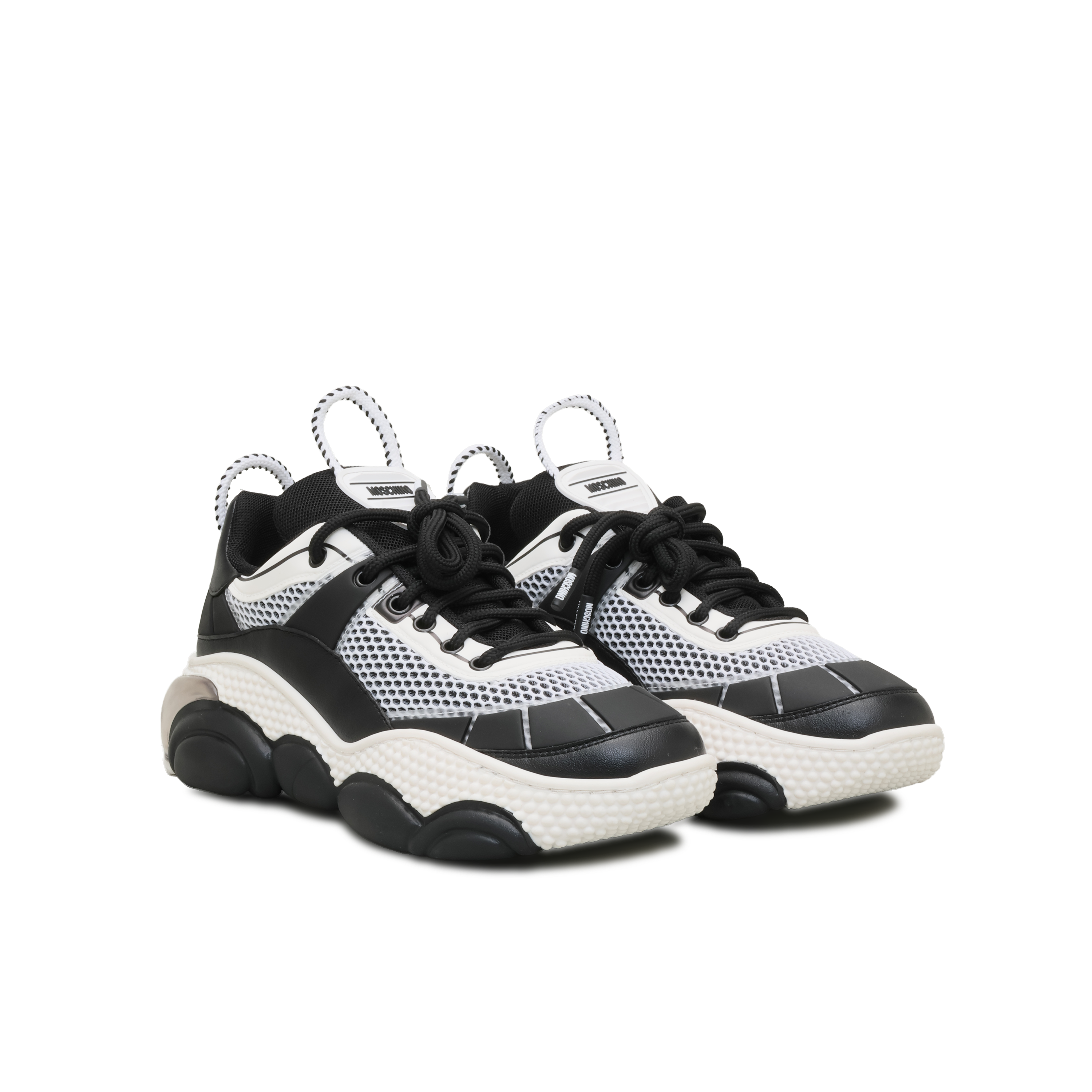 Sneakers Negros Moschino Embossed