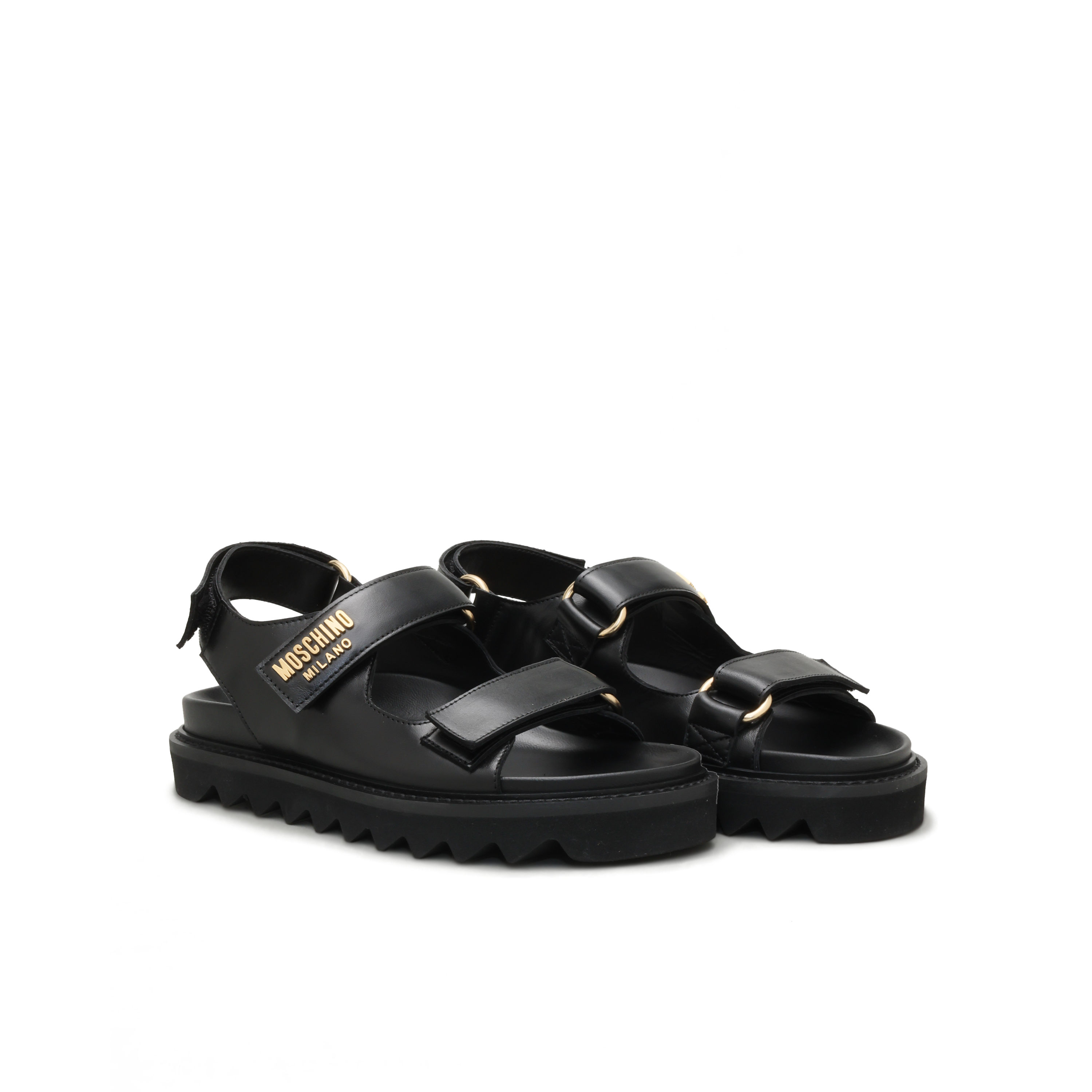 Sandalias Negras Moschino Milano