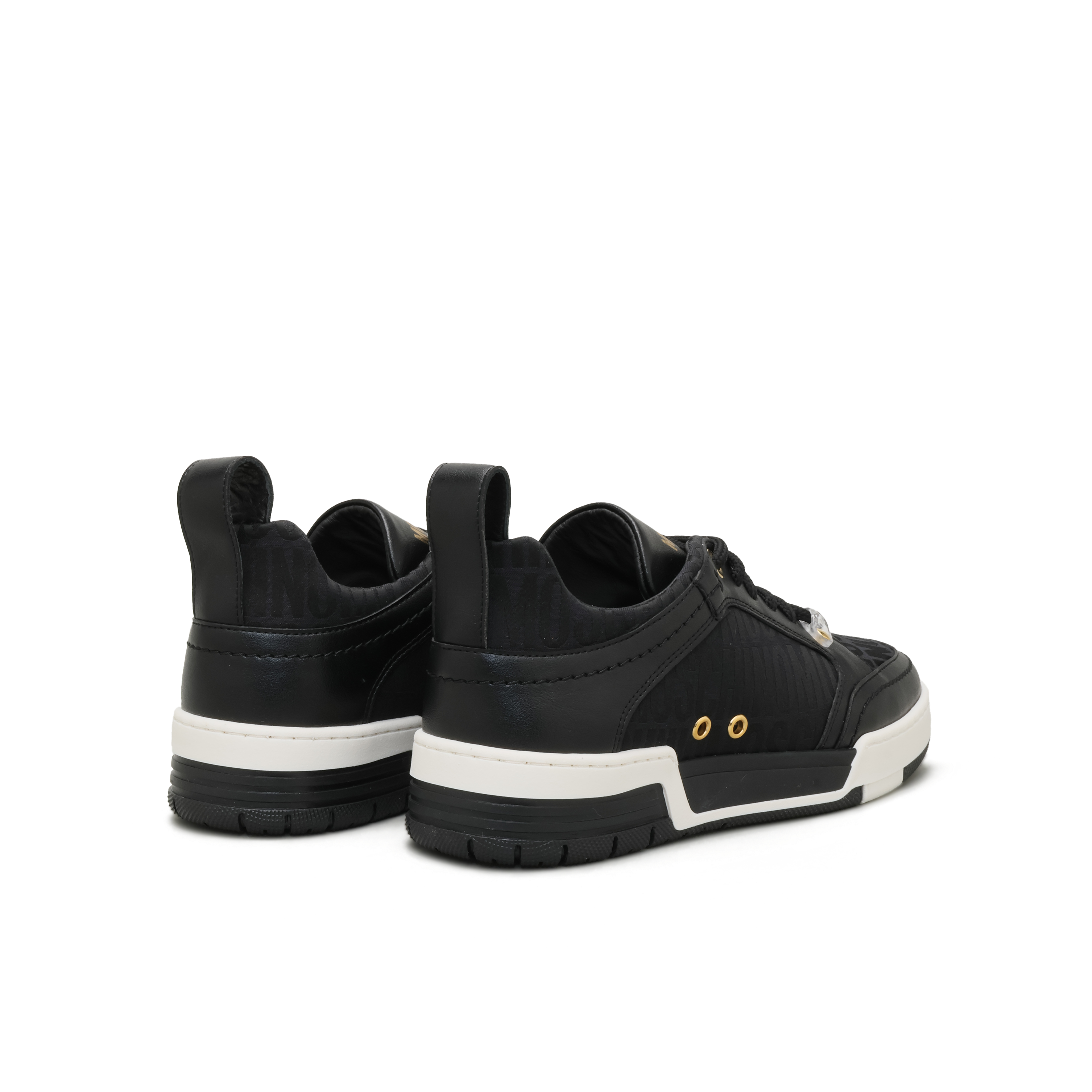 Sneakers Negros Moschino Gold Logo