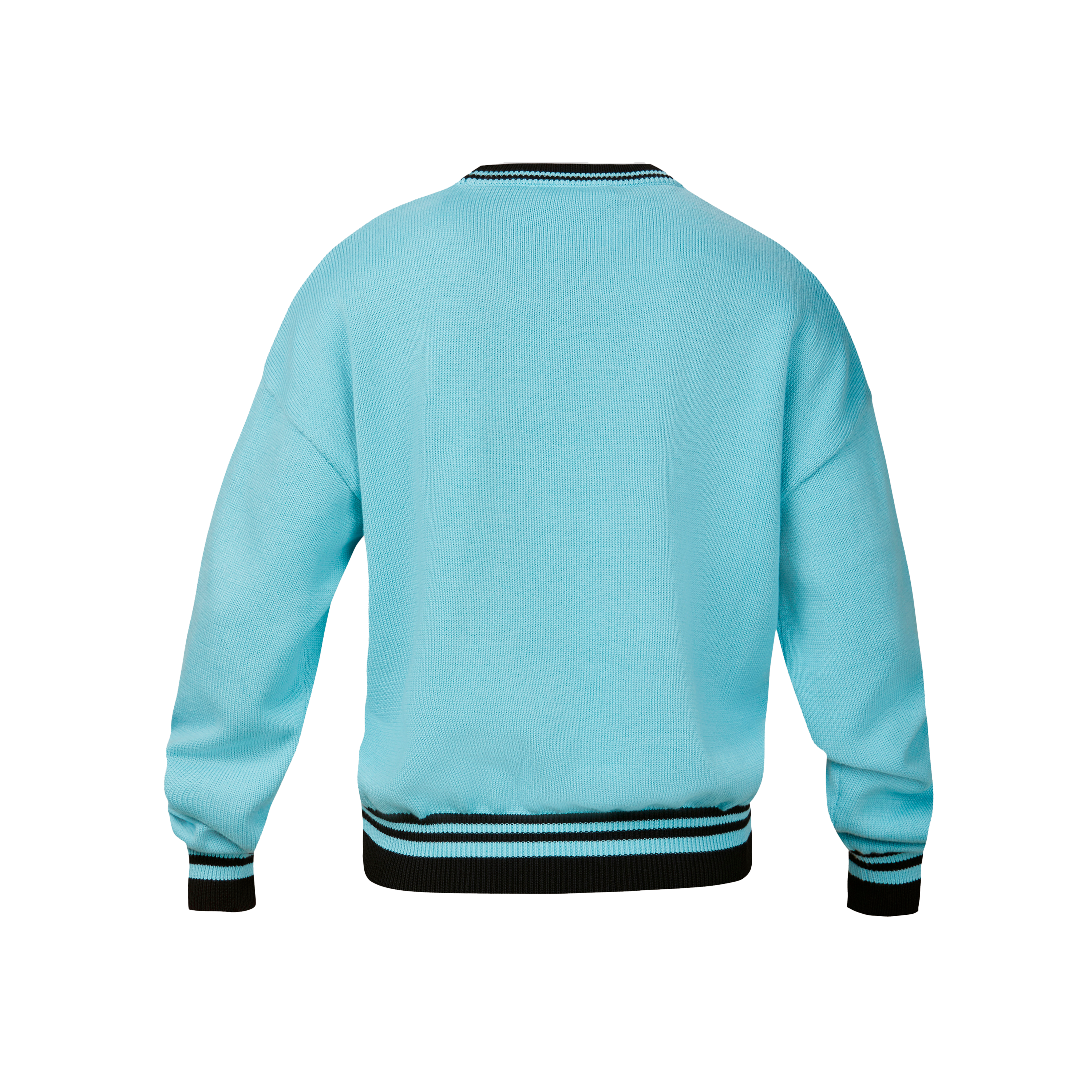 Buzo Azul Versace Intarsia