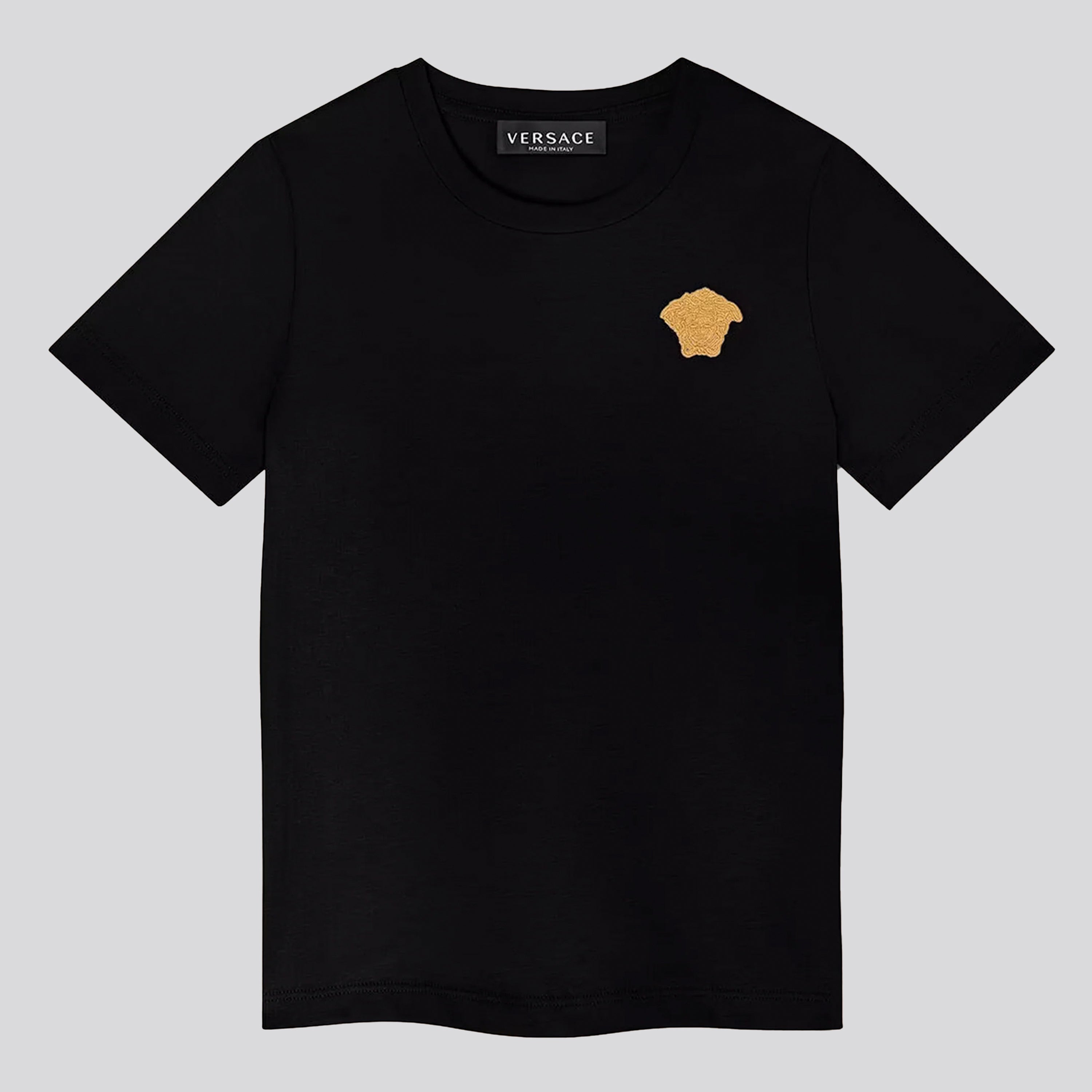 Camiseta Negra Versace Mini Medusa