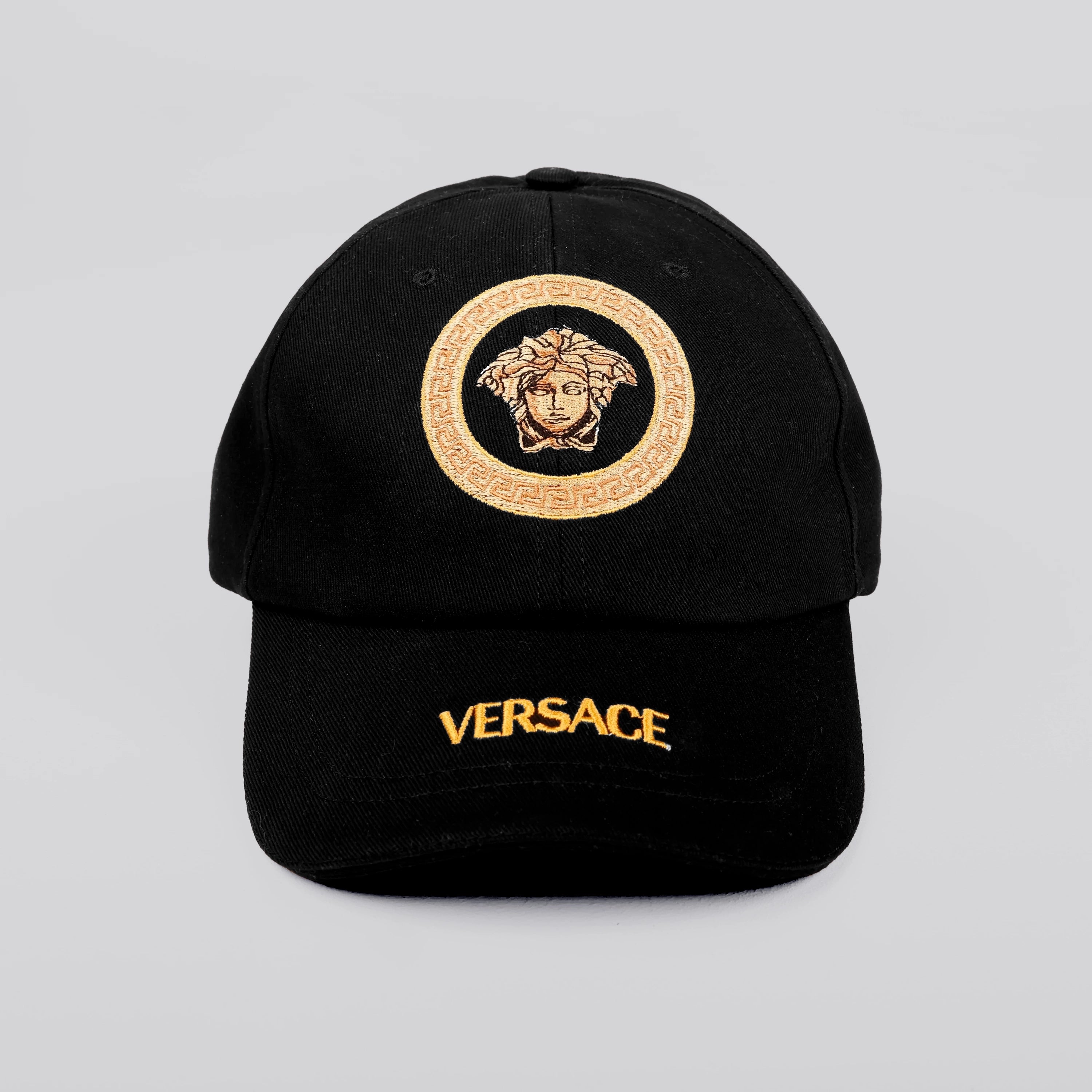 Gorra Negro-Dorado Versace Medusa