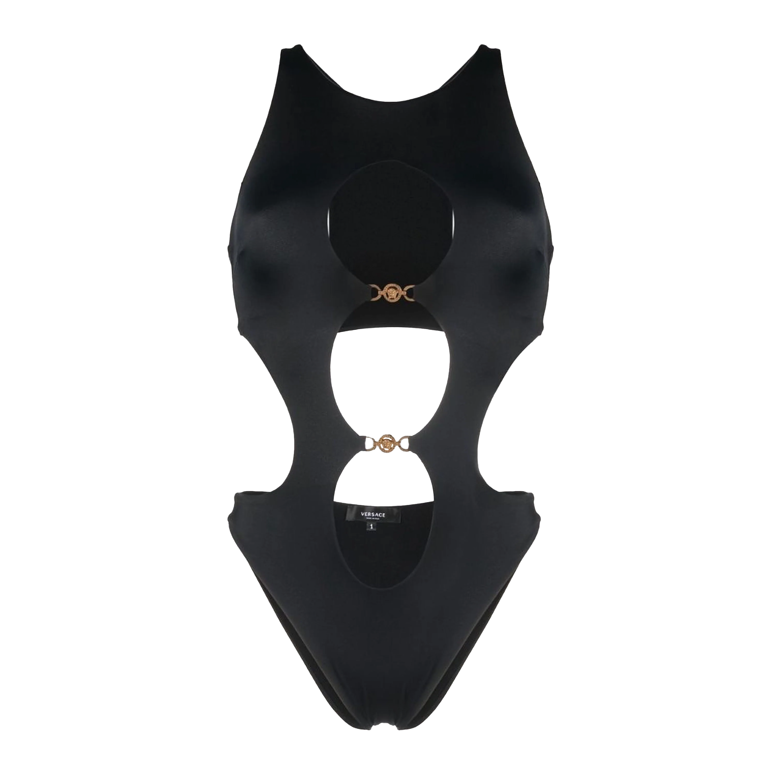 Body Negro Versace Medusa Double Plaque