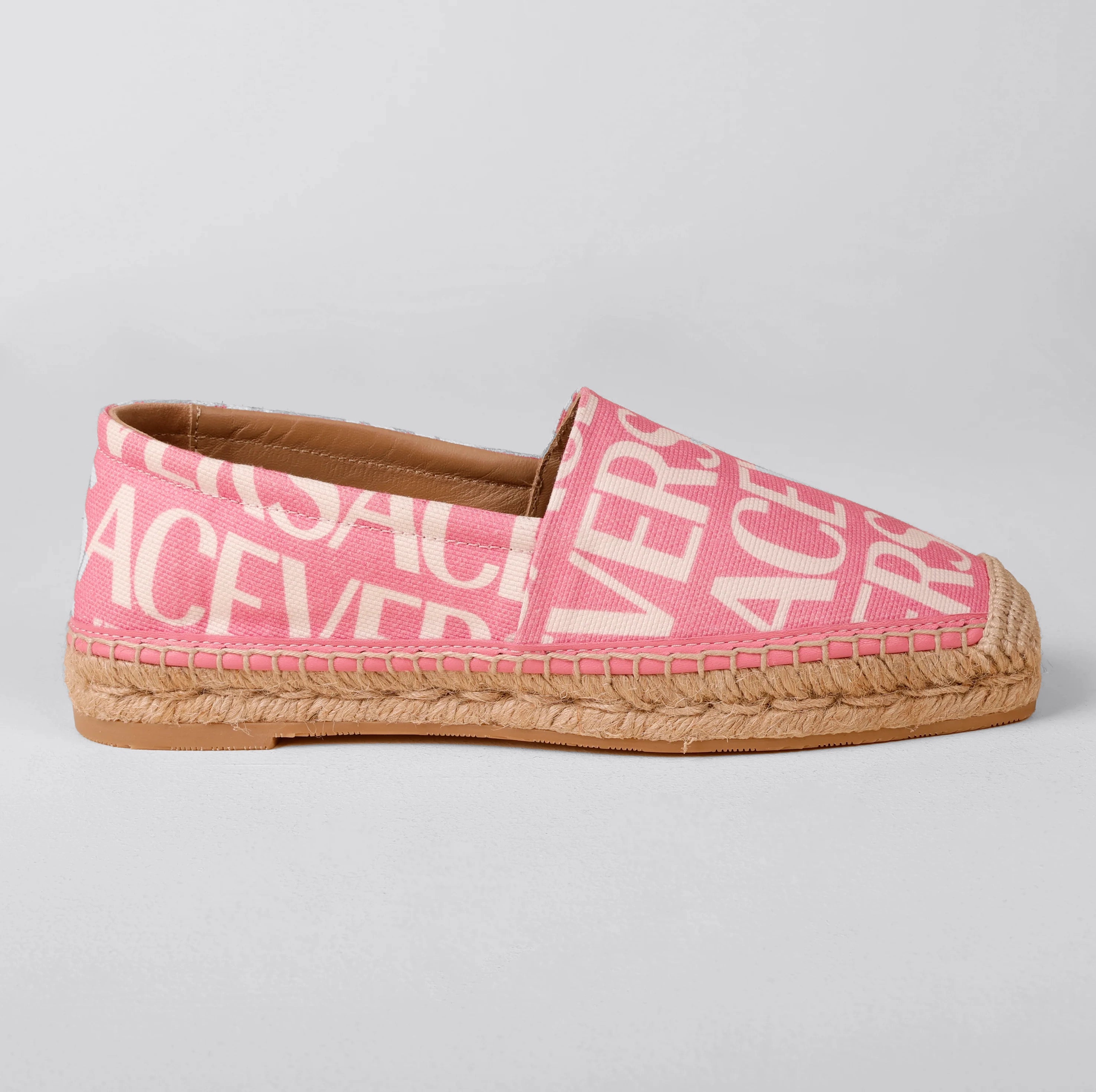 Espadrilles Rosado Versace La Greca Signature