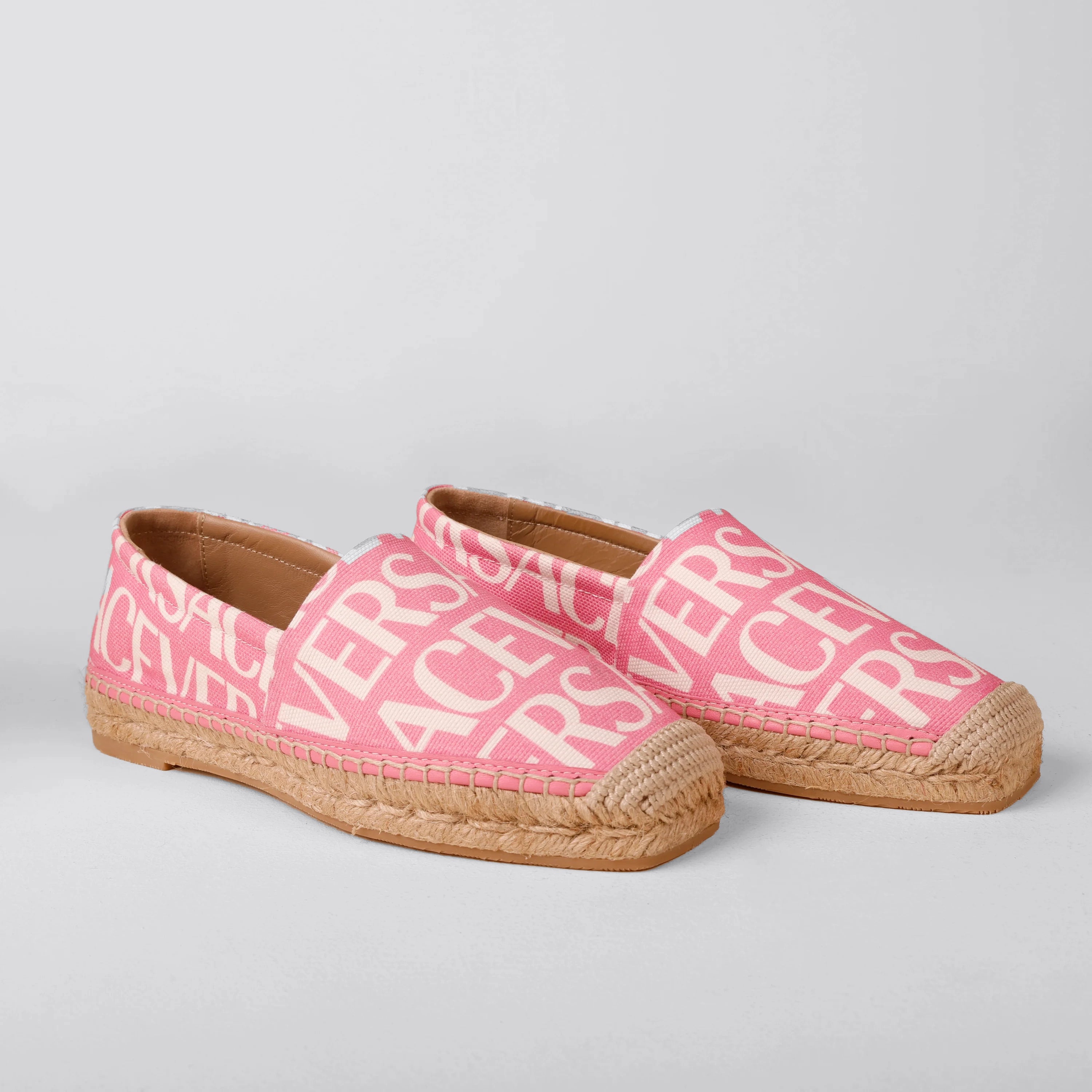 Espadrilles Rosado Versace La Greca Signature