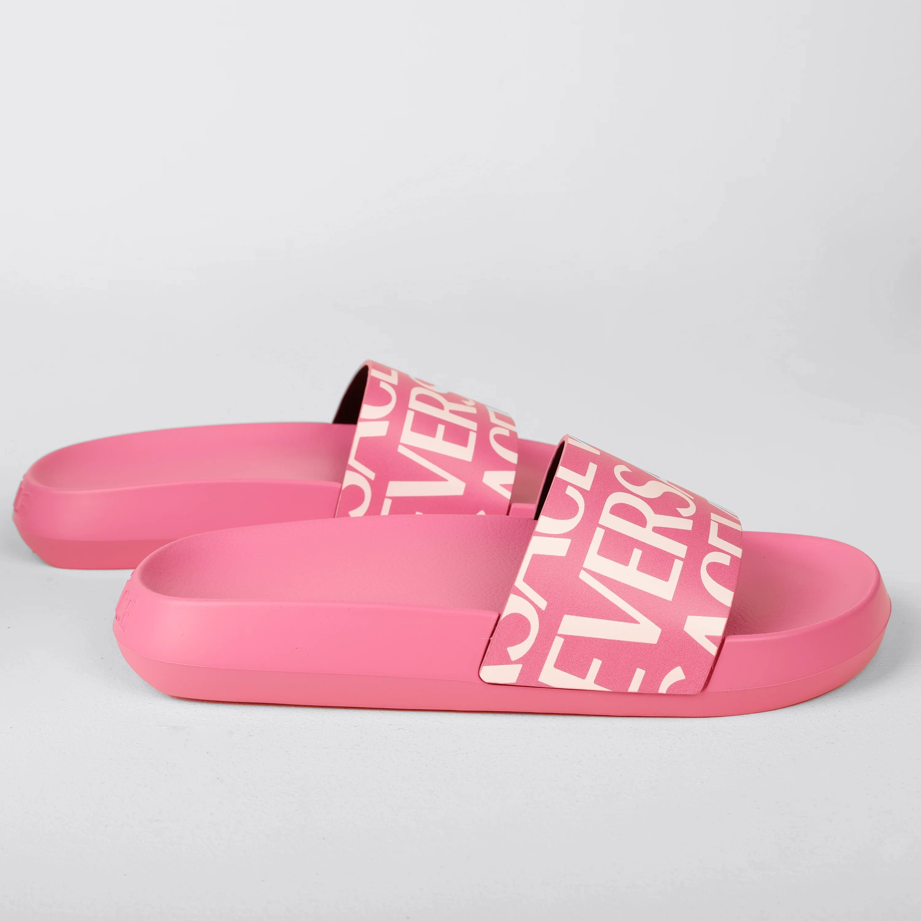 Sandalias Rosadas Versace Multilogo