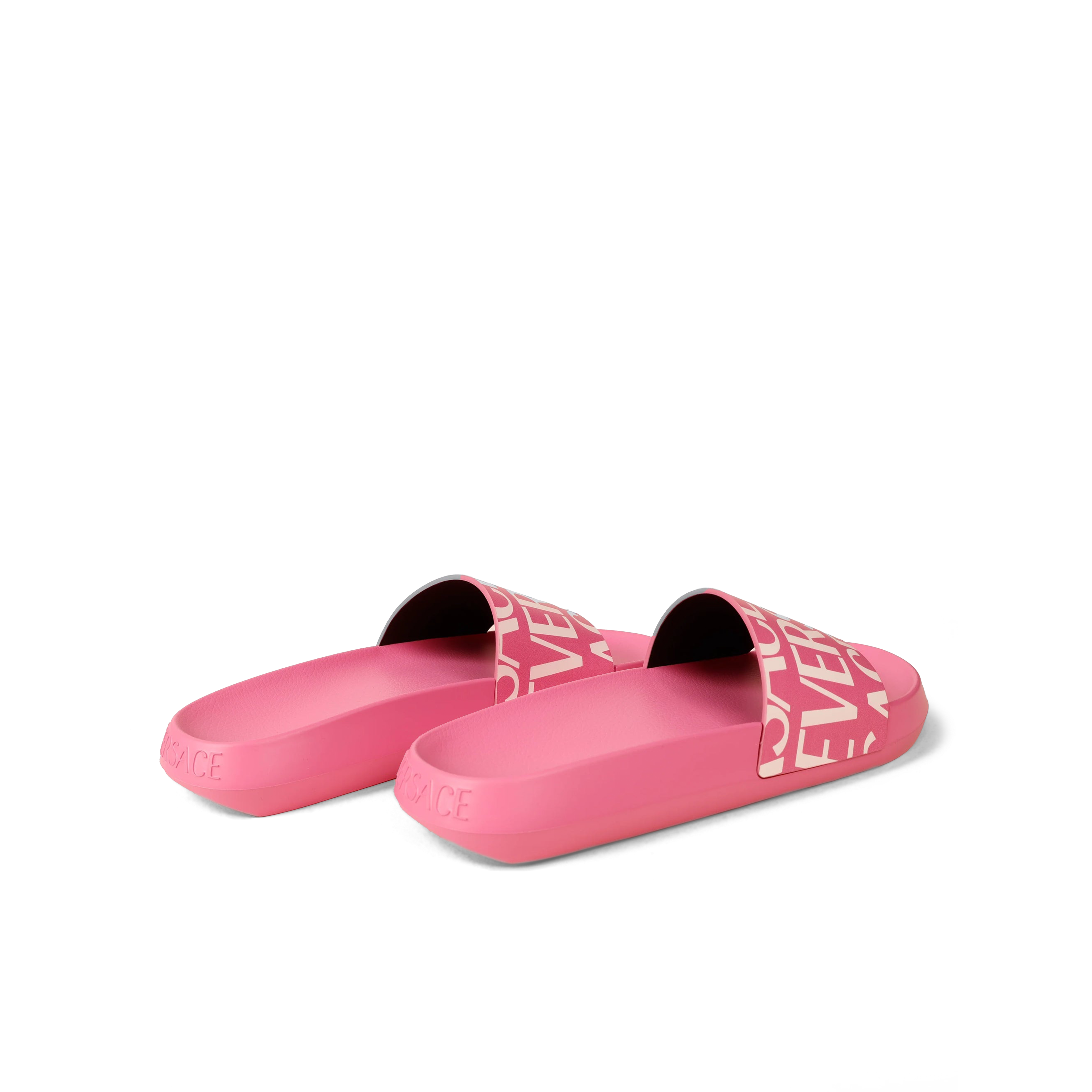 Sandalias Rosadas Versace Multilogo