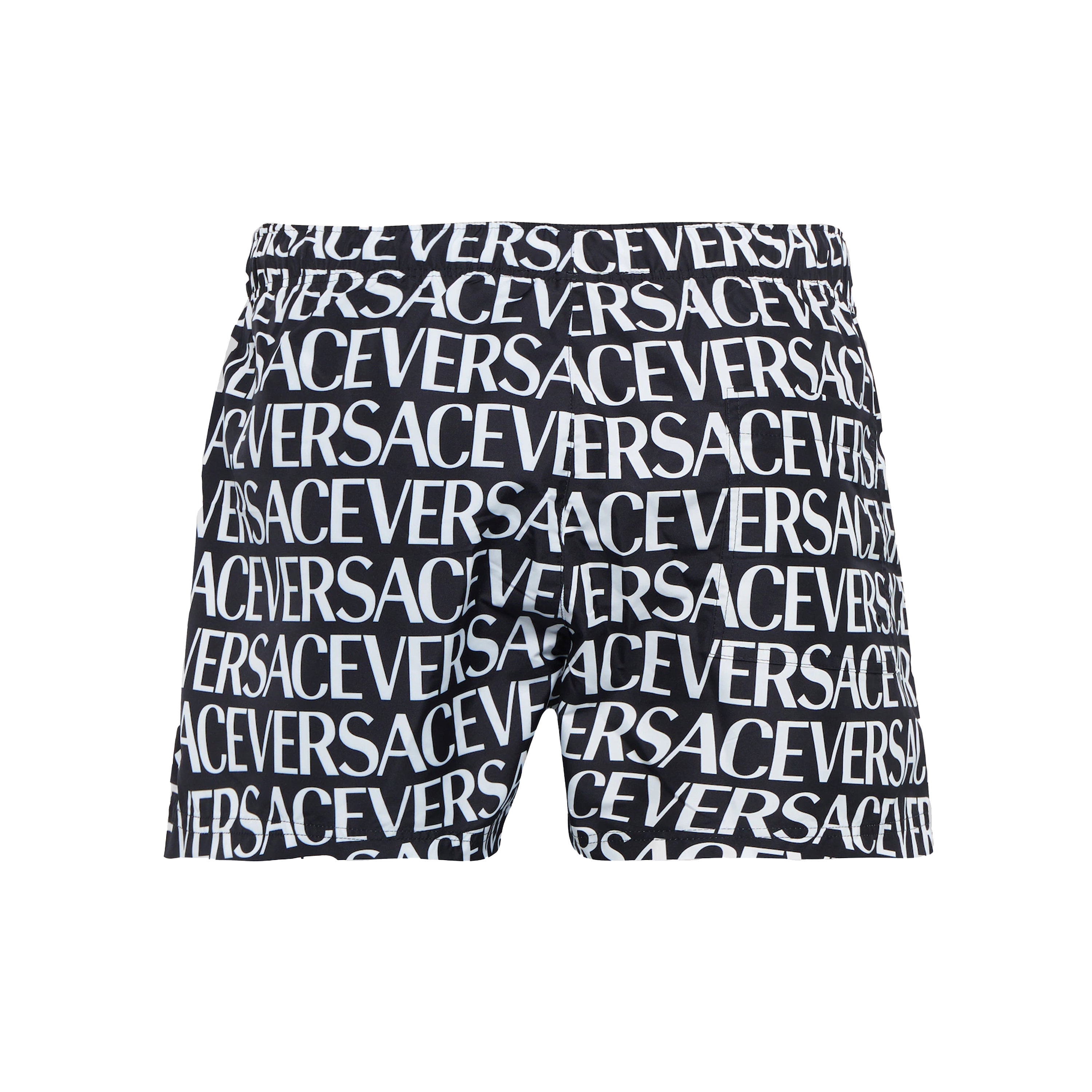 Pantaloneta Negra Versace Signature