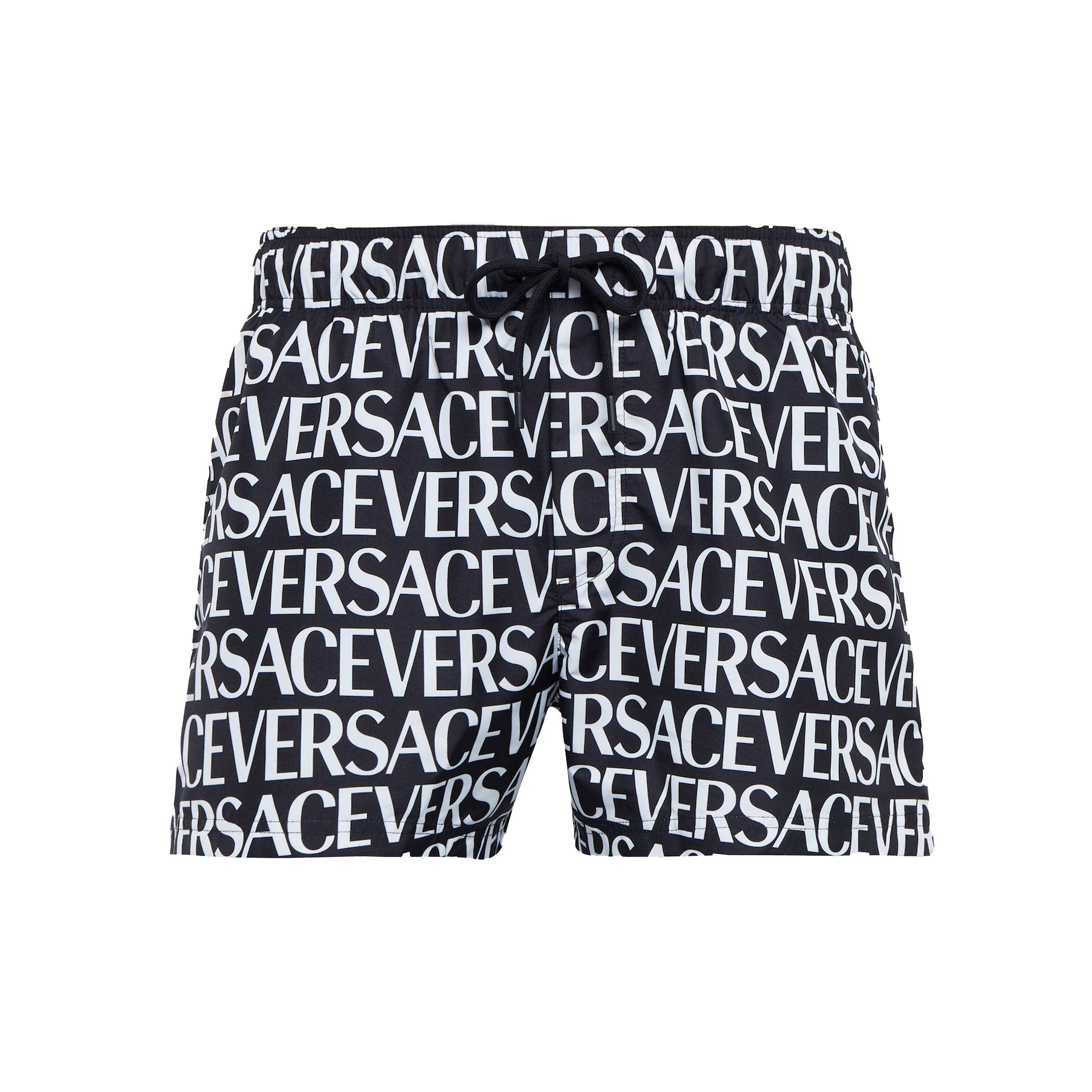 Pantaloneta Negra Versace Signature