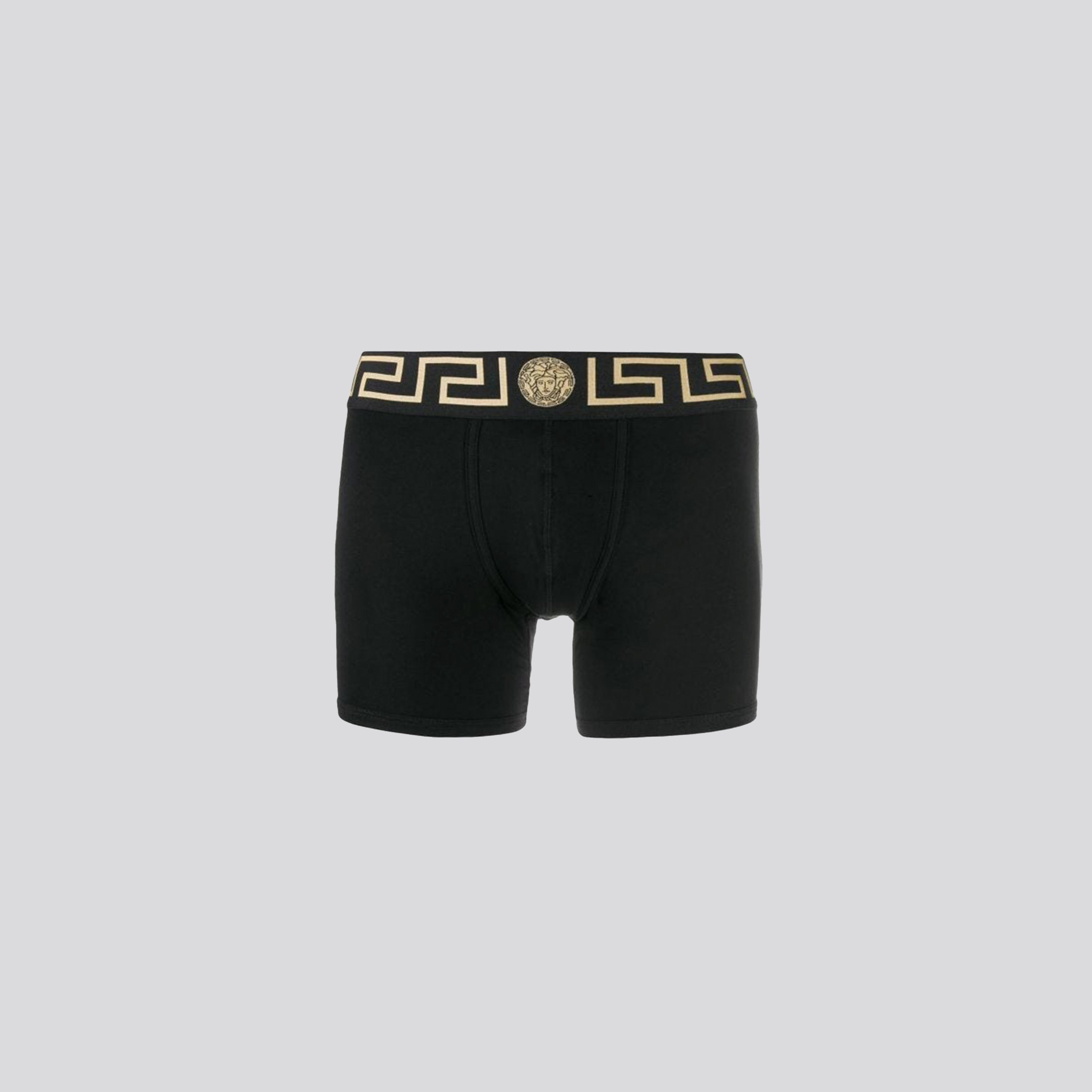 Boxer Negro Versace Greca