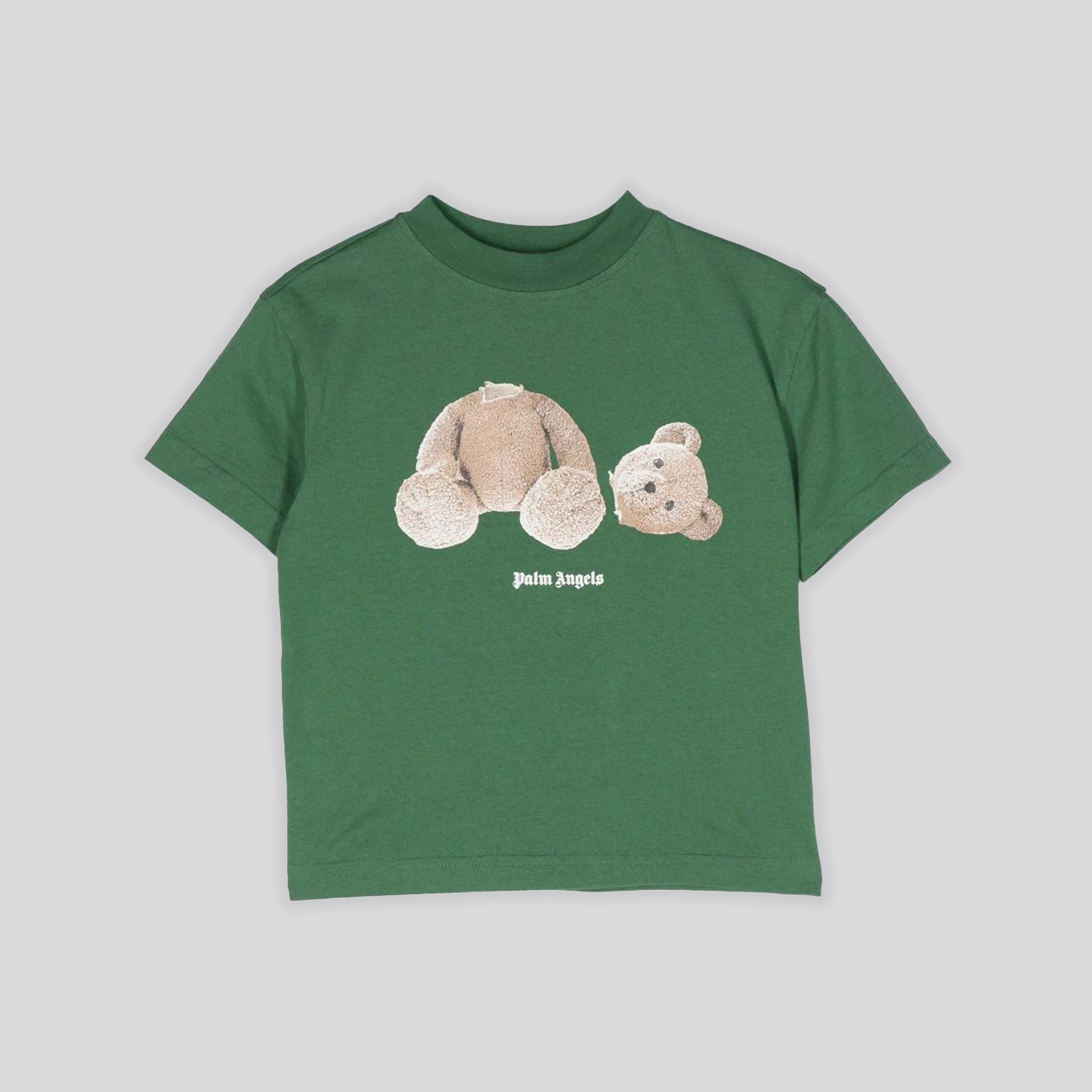 Camiseta Verde Palm Angels Kids Bear