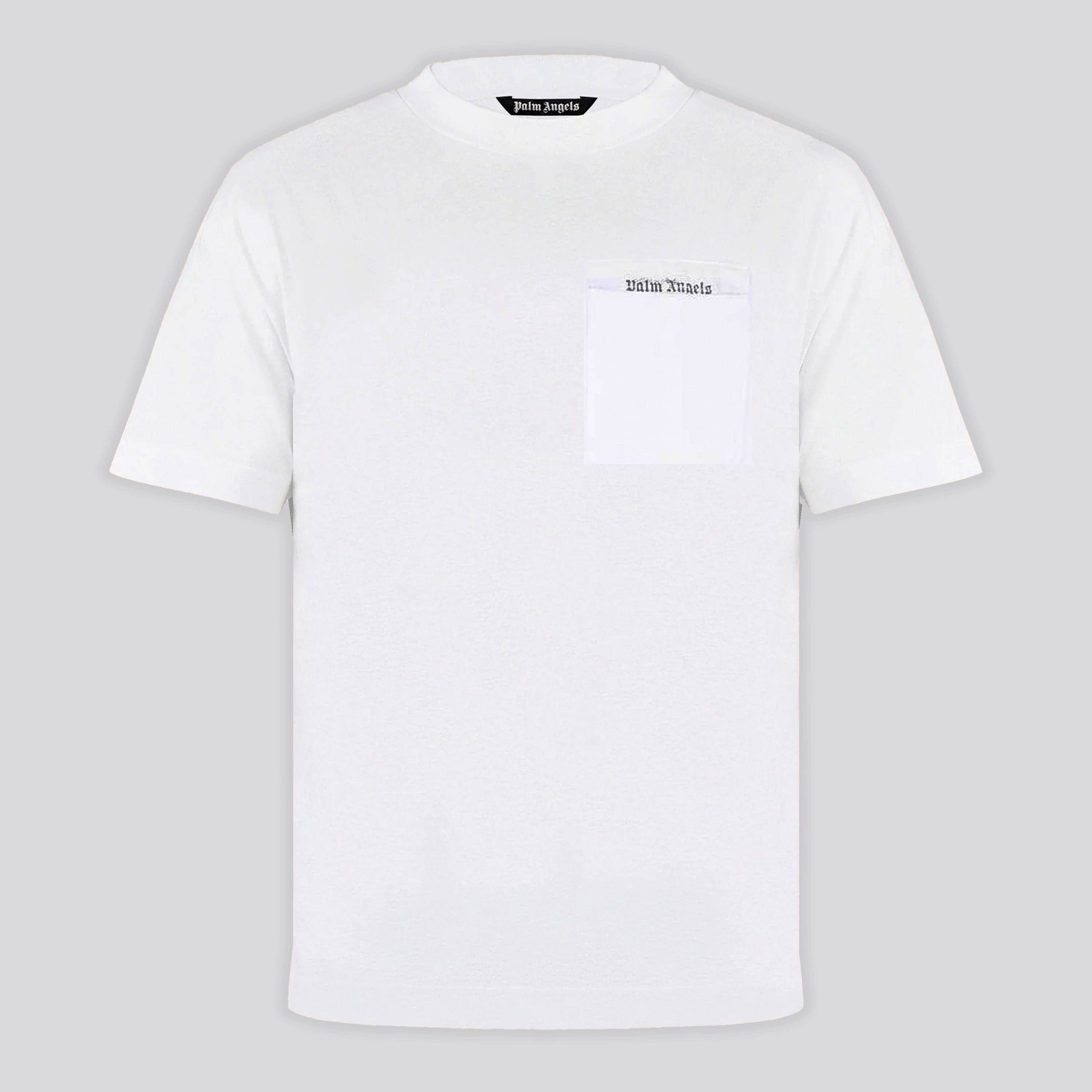 Camiseta Blanca Palm Angels Sartorial Pocket