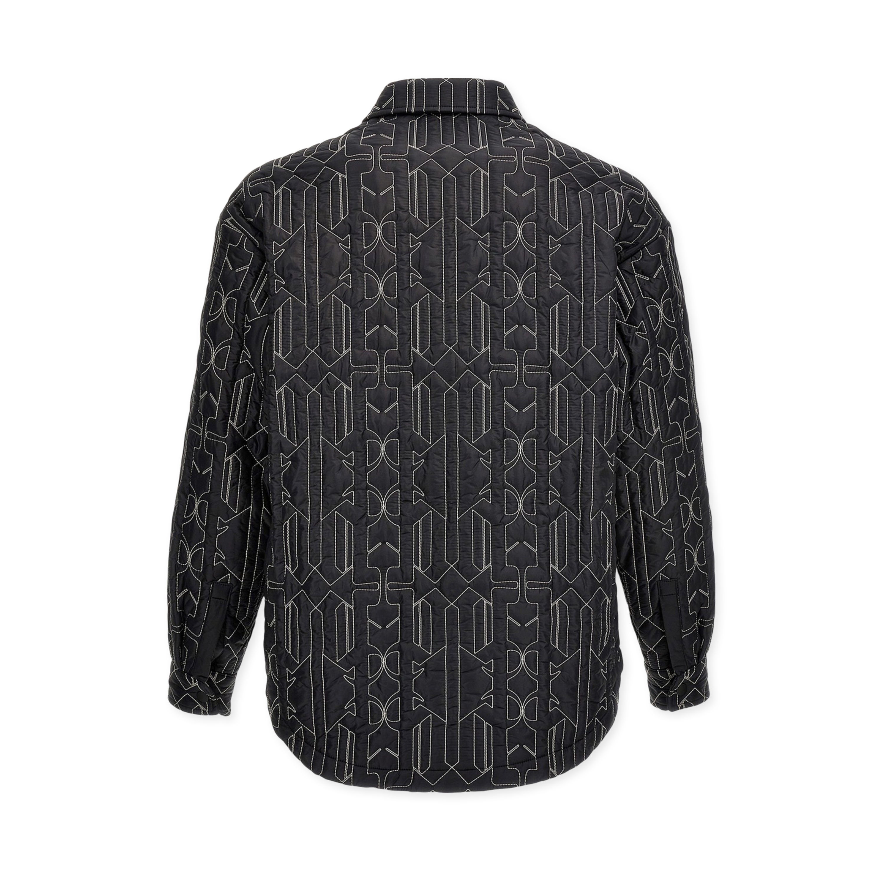 Chaqueta Negra Palm Angels All Monogram