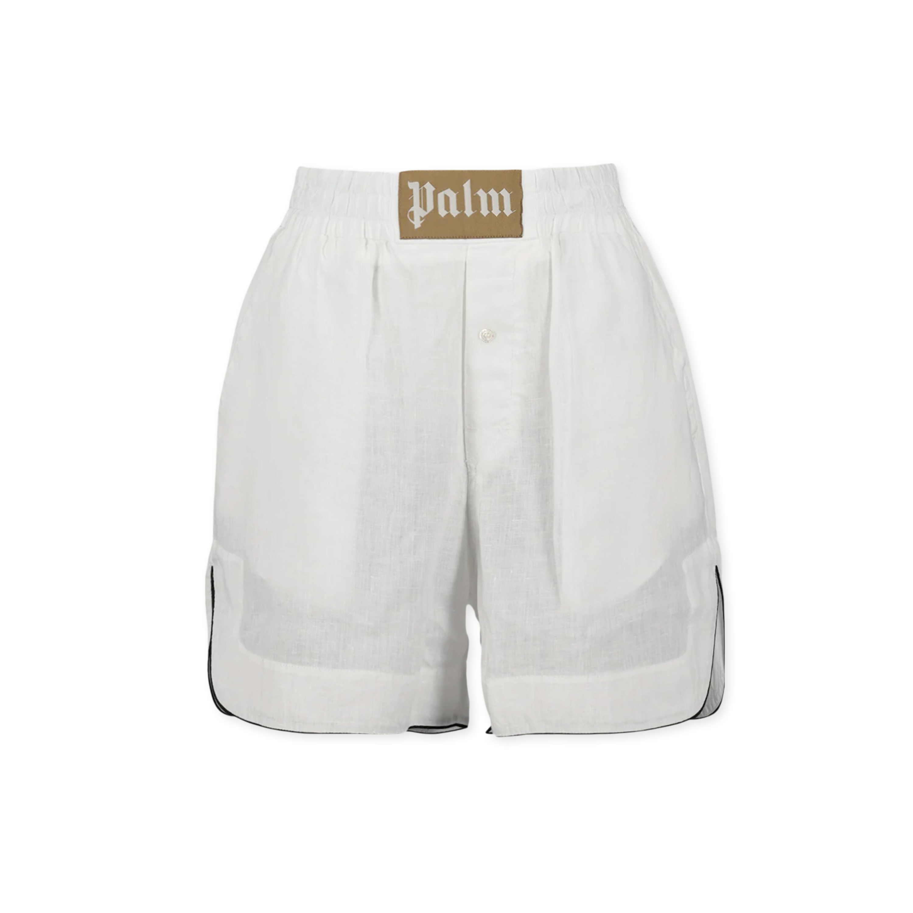 Short Blanco Palm Angels Linen
