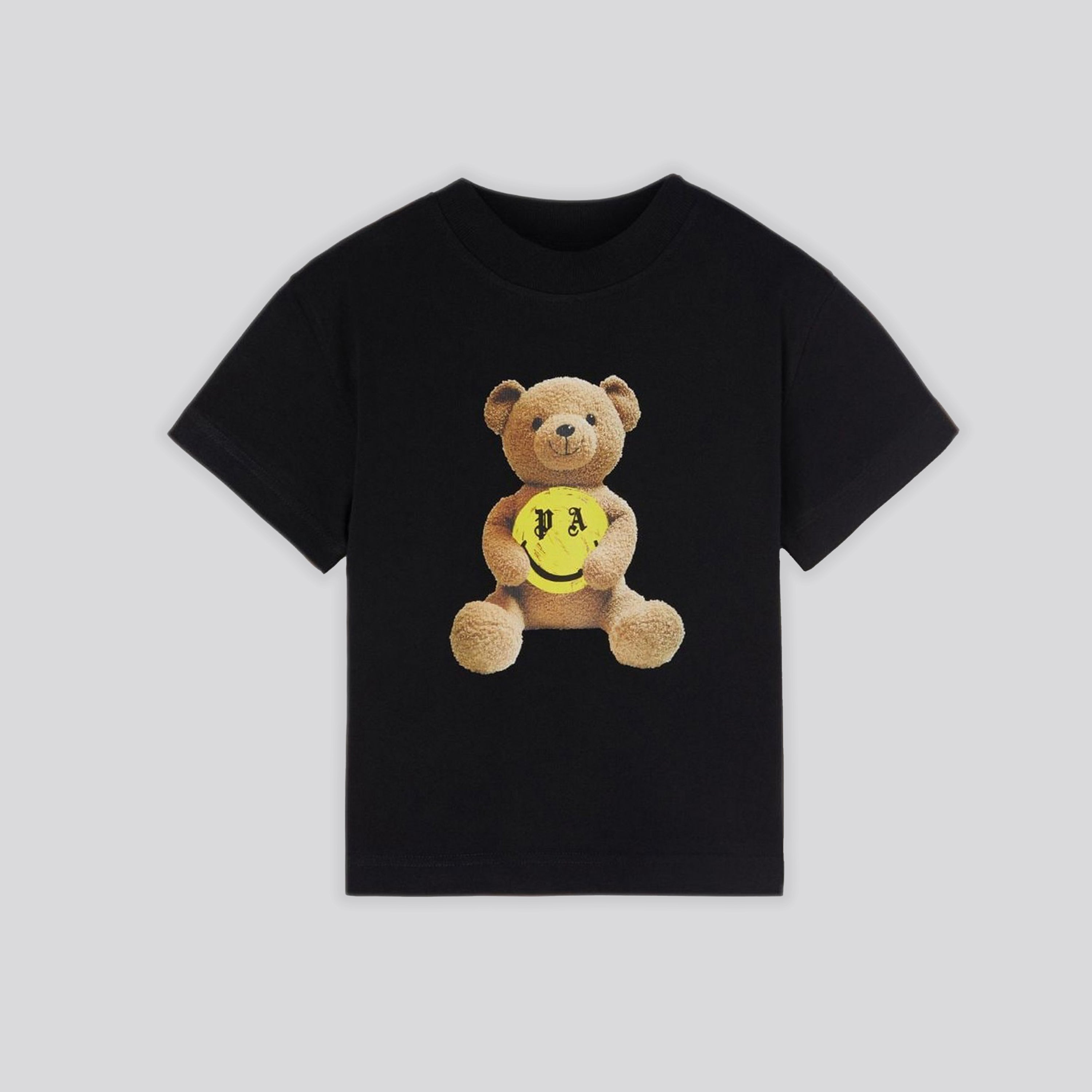 Camiseta Negra Palm Angels Kids Smiley Bear