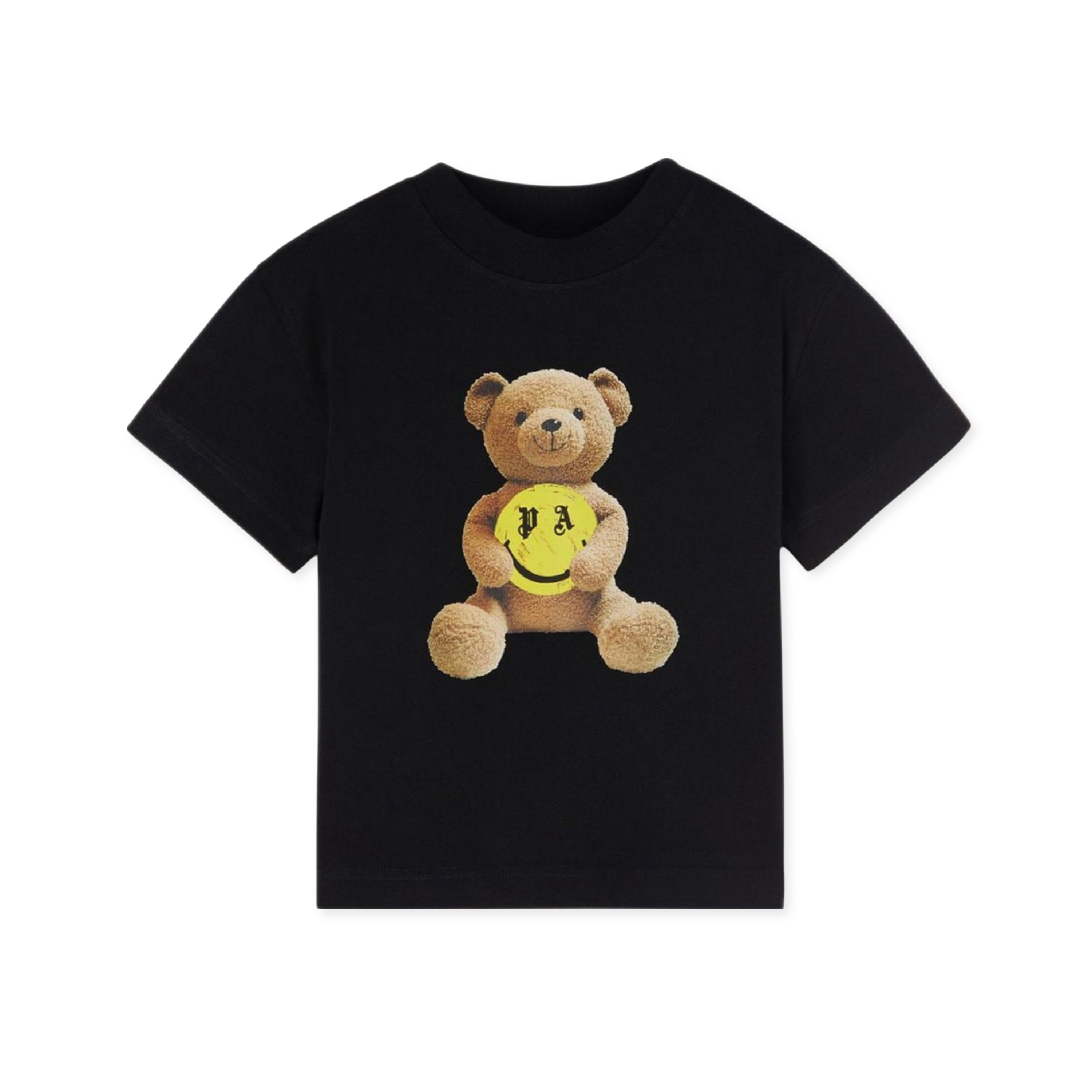 Camiseta Negra Palm Angels Kids Smiley Bear