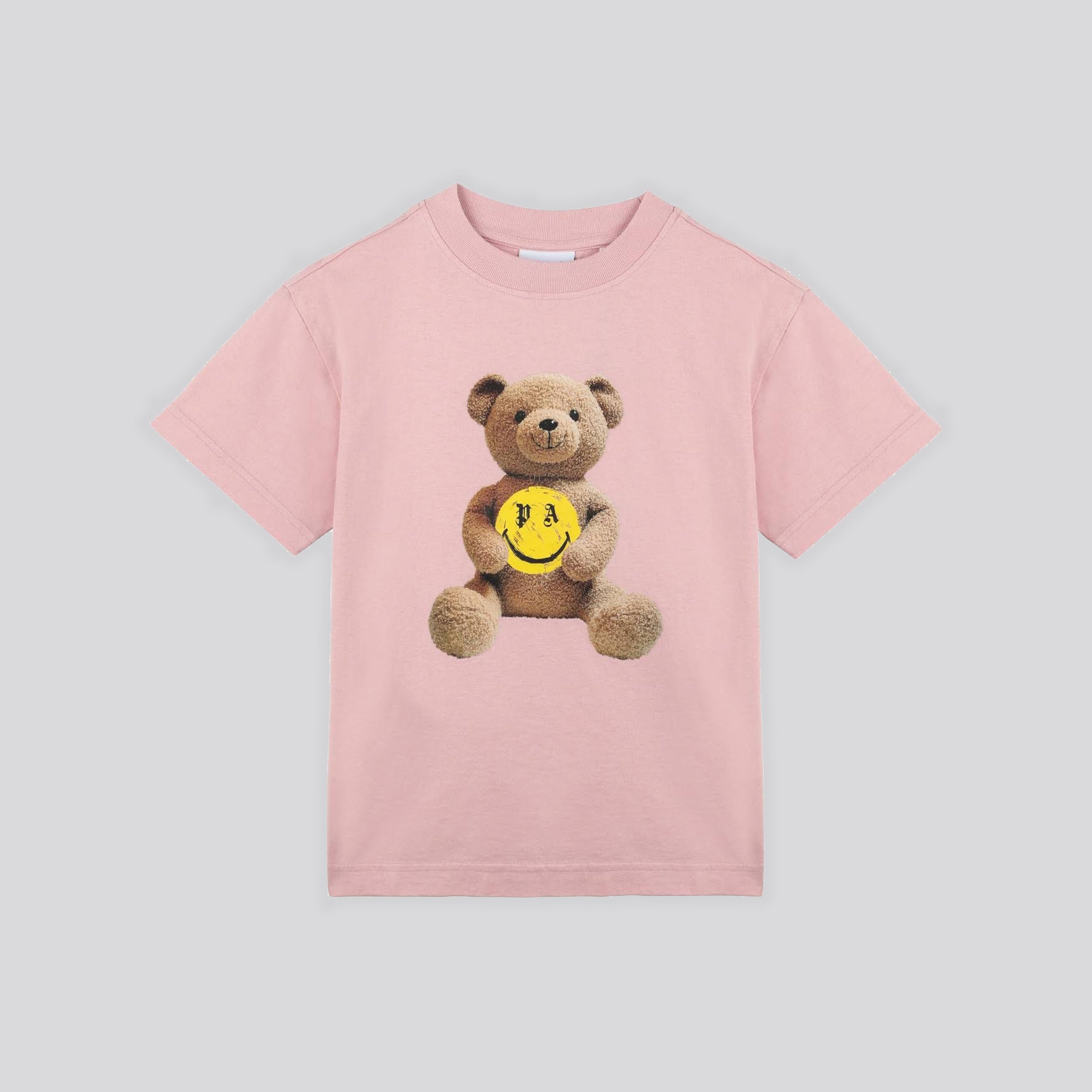 Camiseta Rosada Palm Angels Kids Smiley Bear