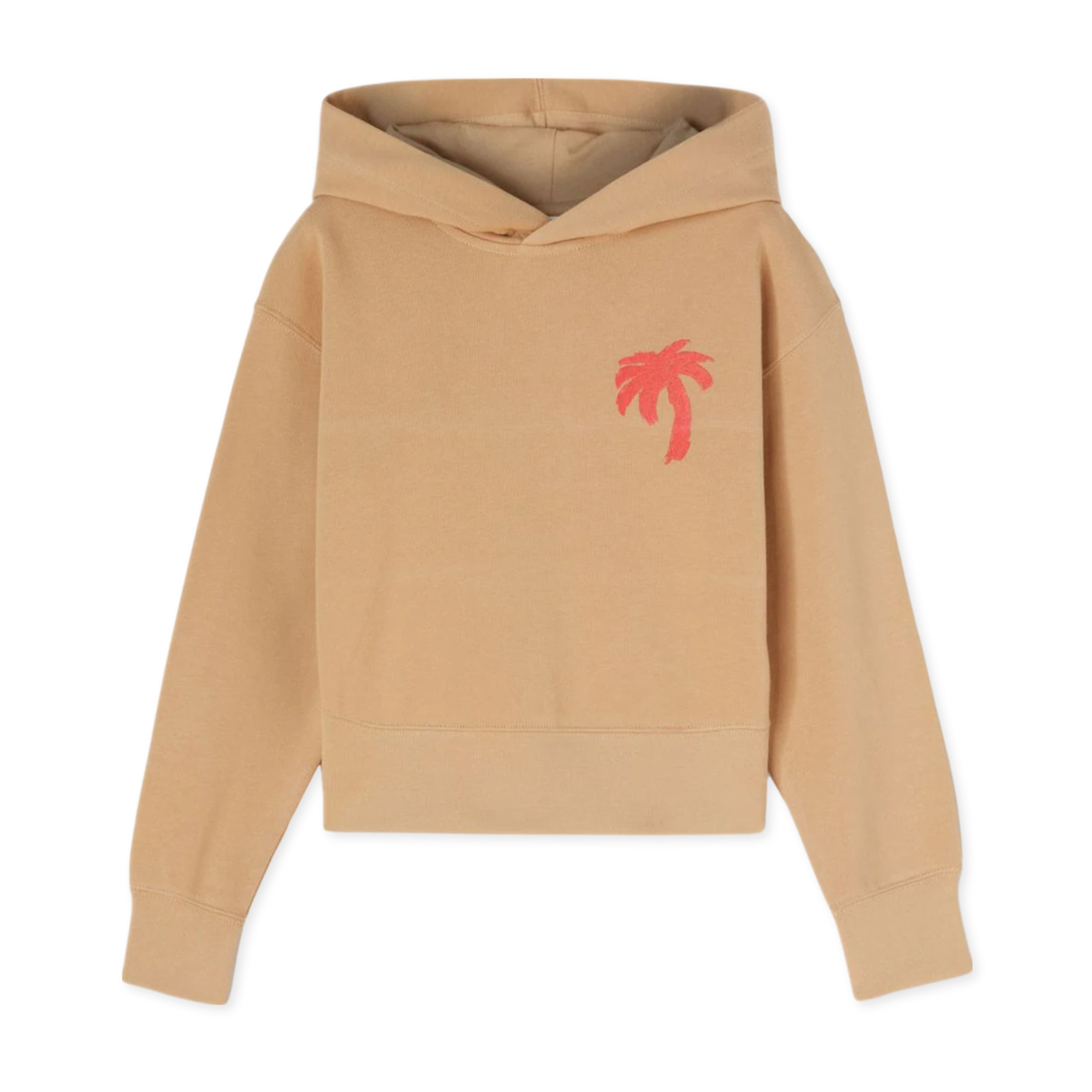Buzo Tipo Hoodie Beige Palm Angels Kids Palm Brush