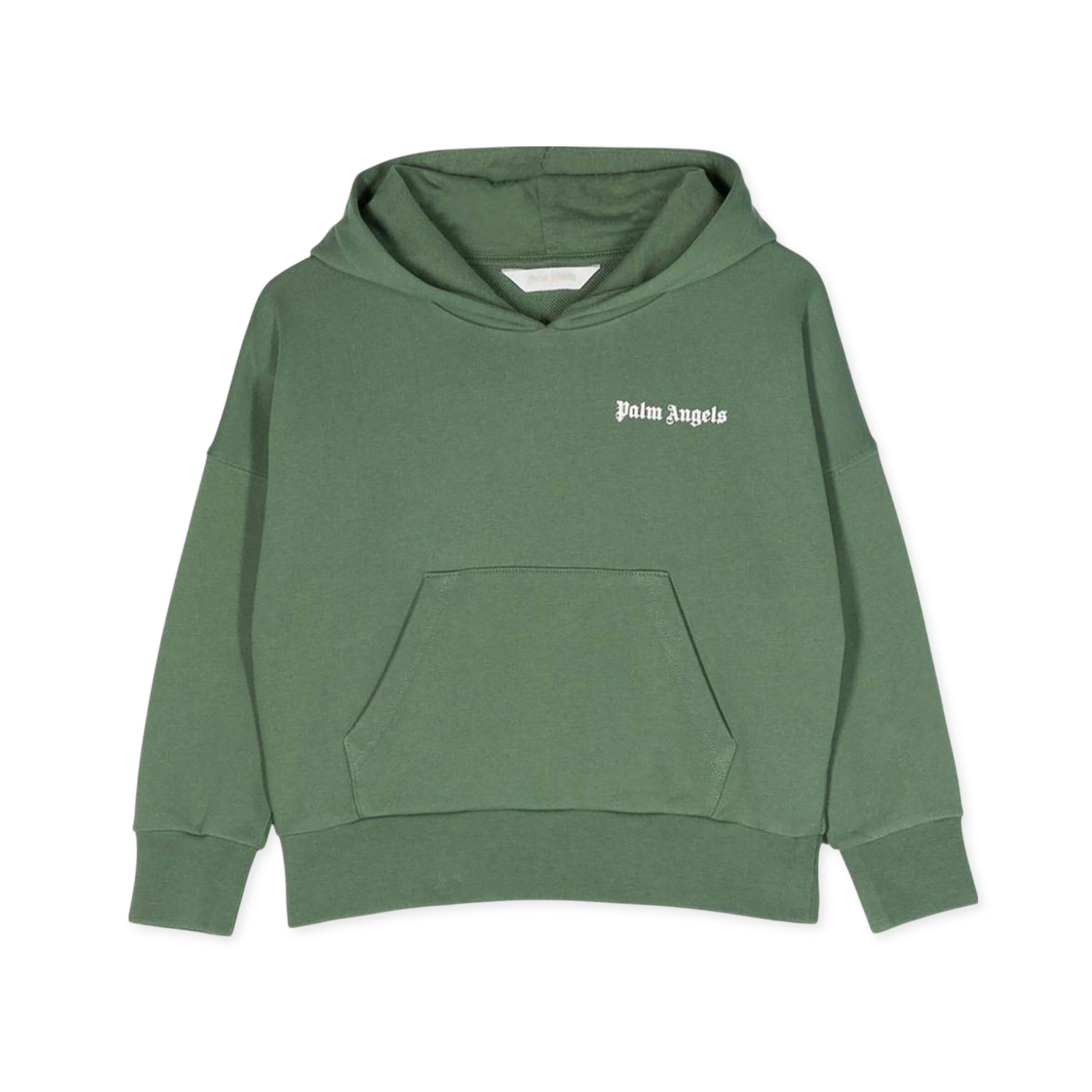 Buzo Tipo Hoodie Verde Palm Angels Kids Logo