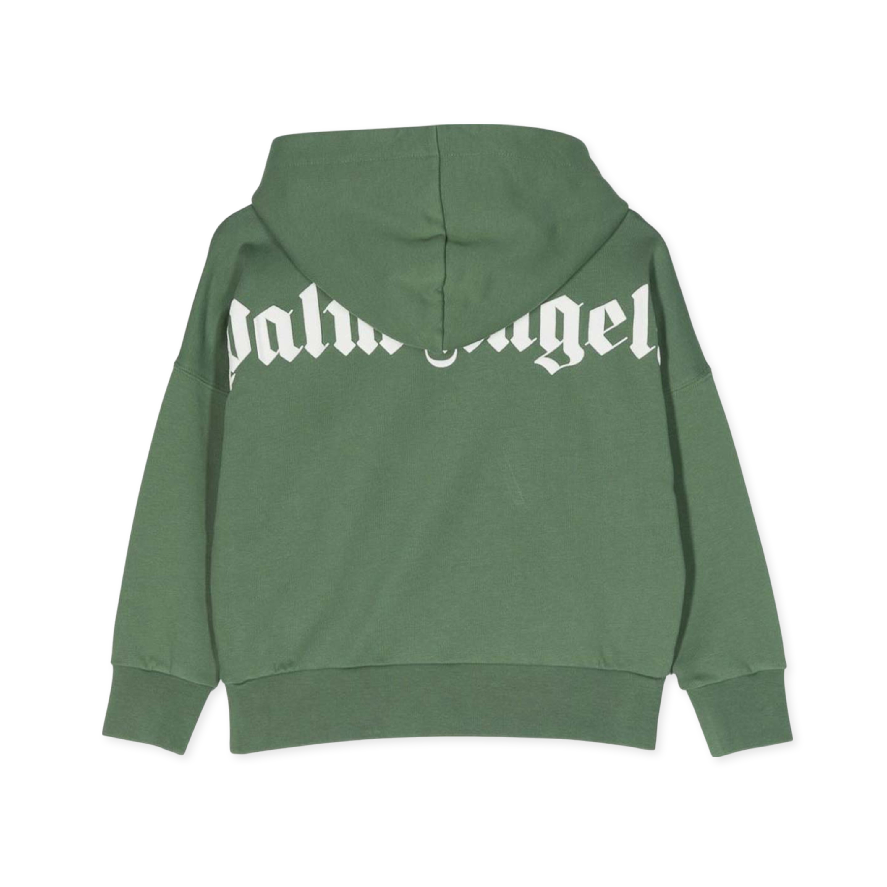 Buzo Tipo Hoodie Verde Palm Angels Kids Logo