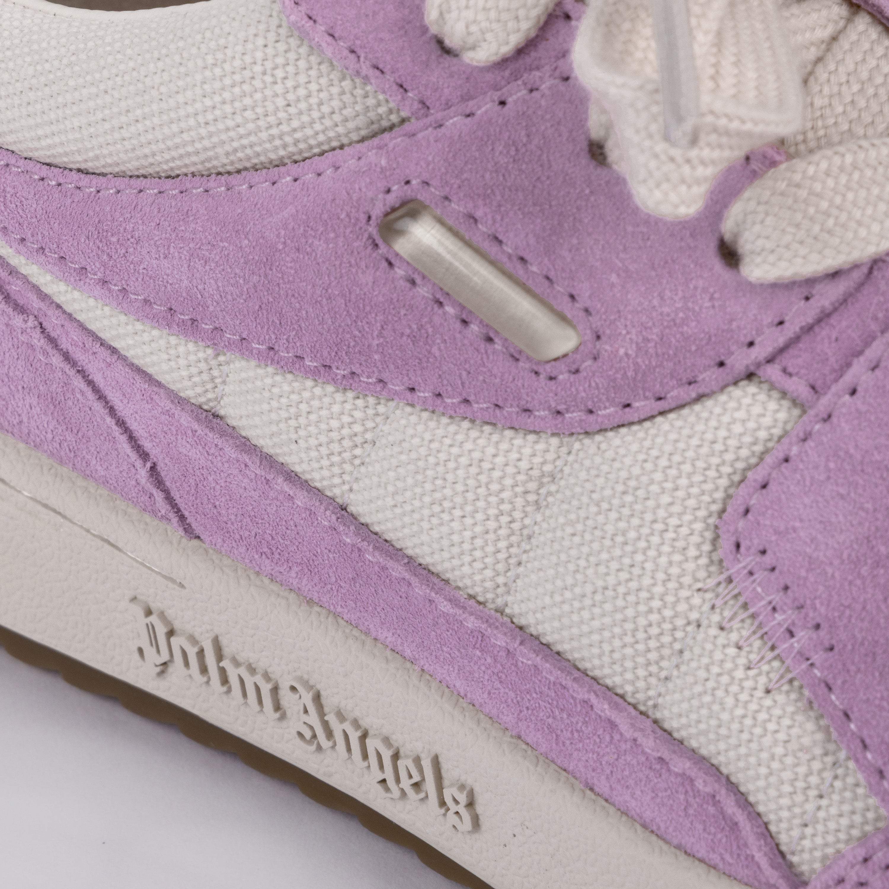 Sneakers Blanco/Rosa Palm Angels Palm University Lt Auth Suede