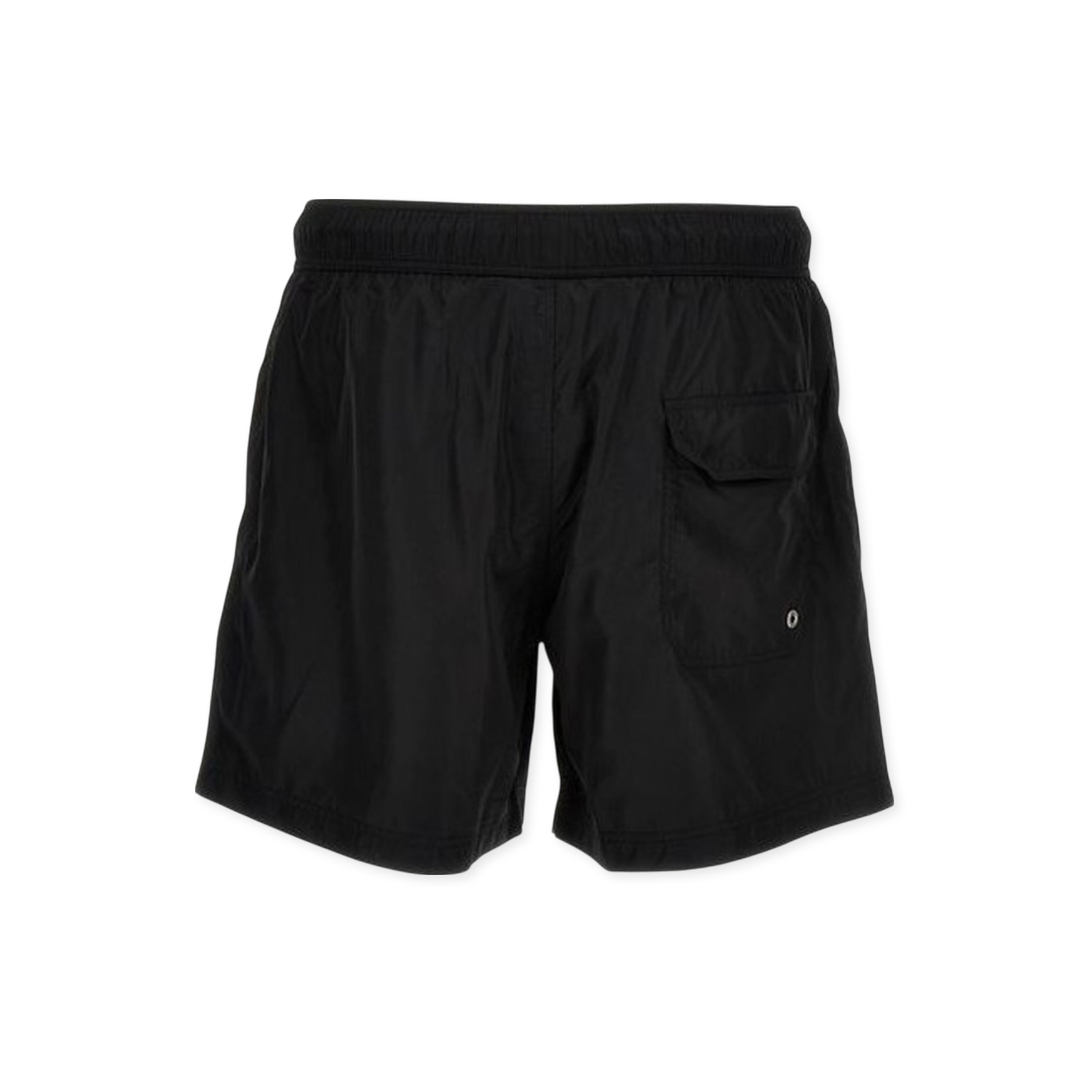 Pantaloneta Negra Palm Angels Front Logo