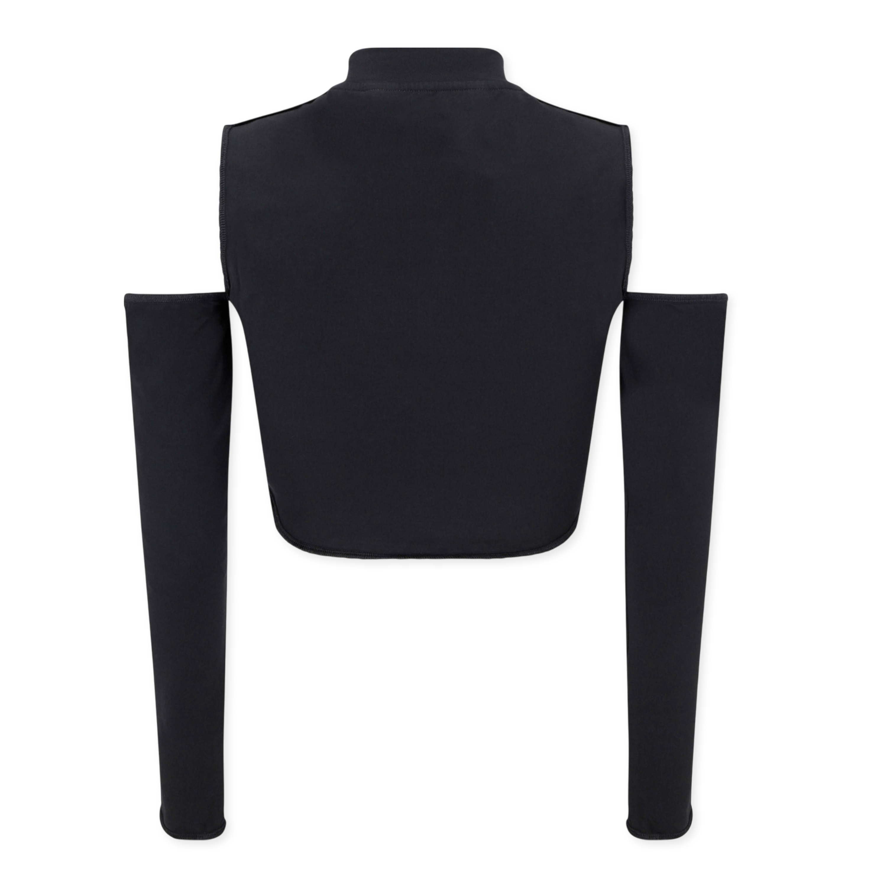 Top Negro Palm Angels Logo Cutout