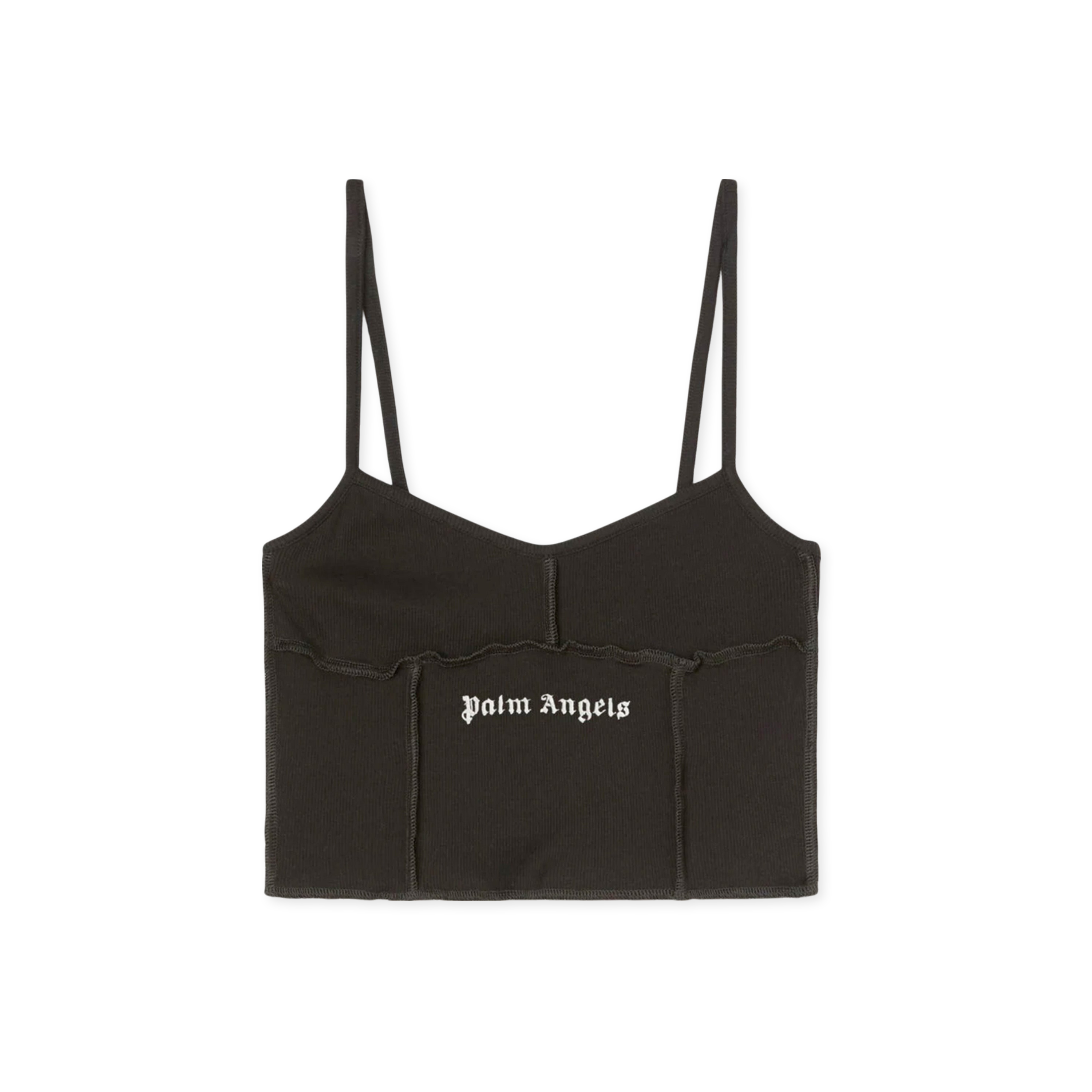 Top Negro Palm Angels Rib