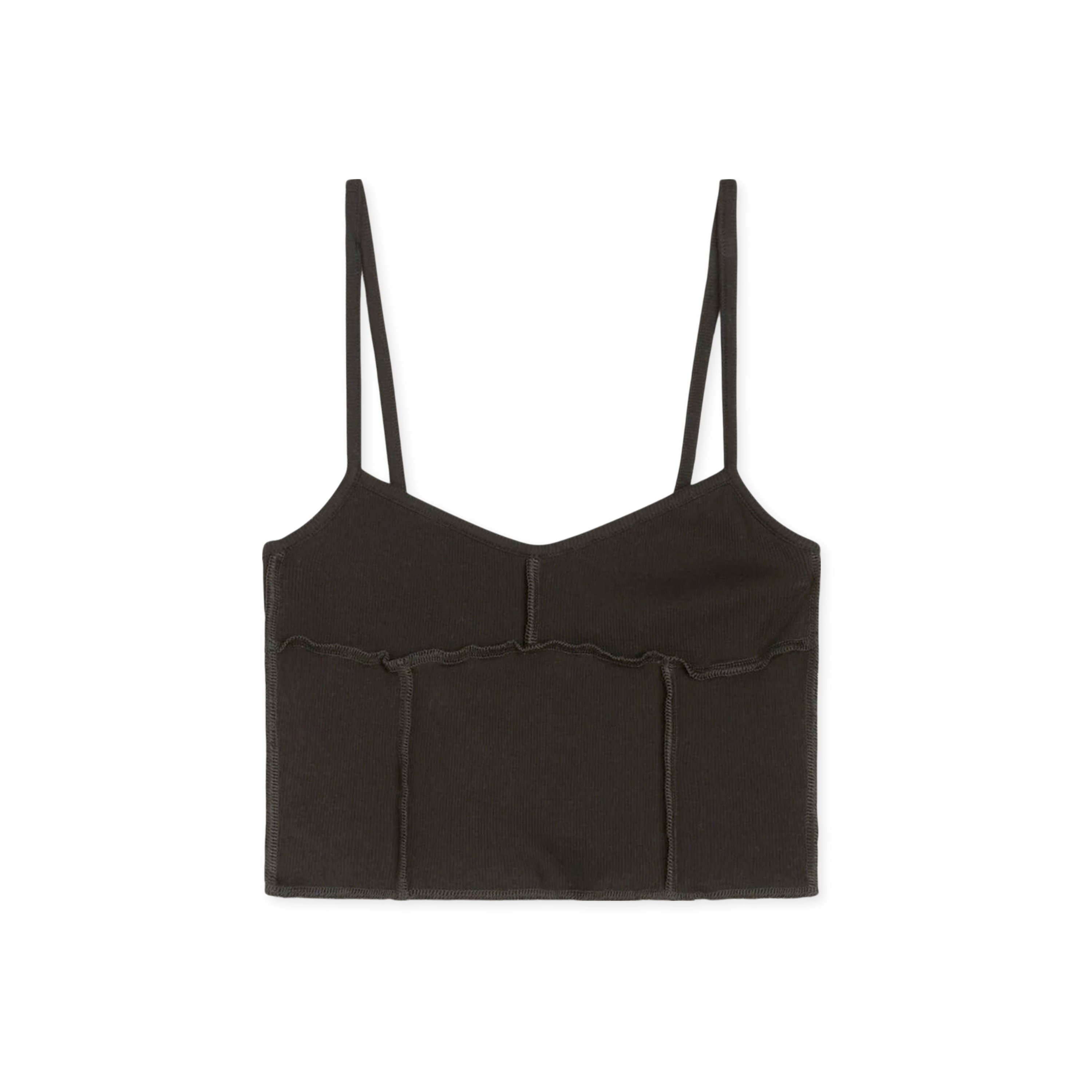 Top Negro Palm Angels Rib