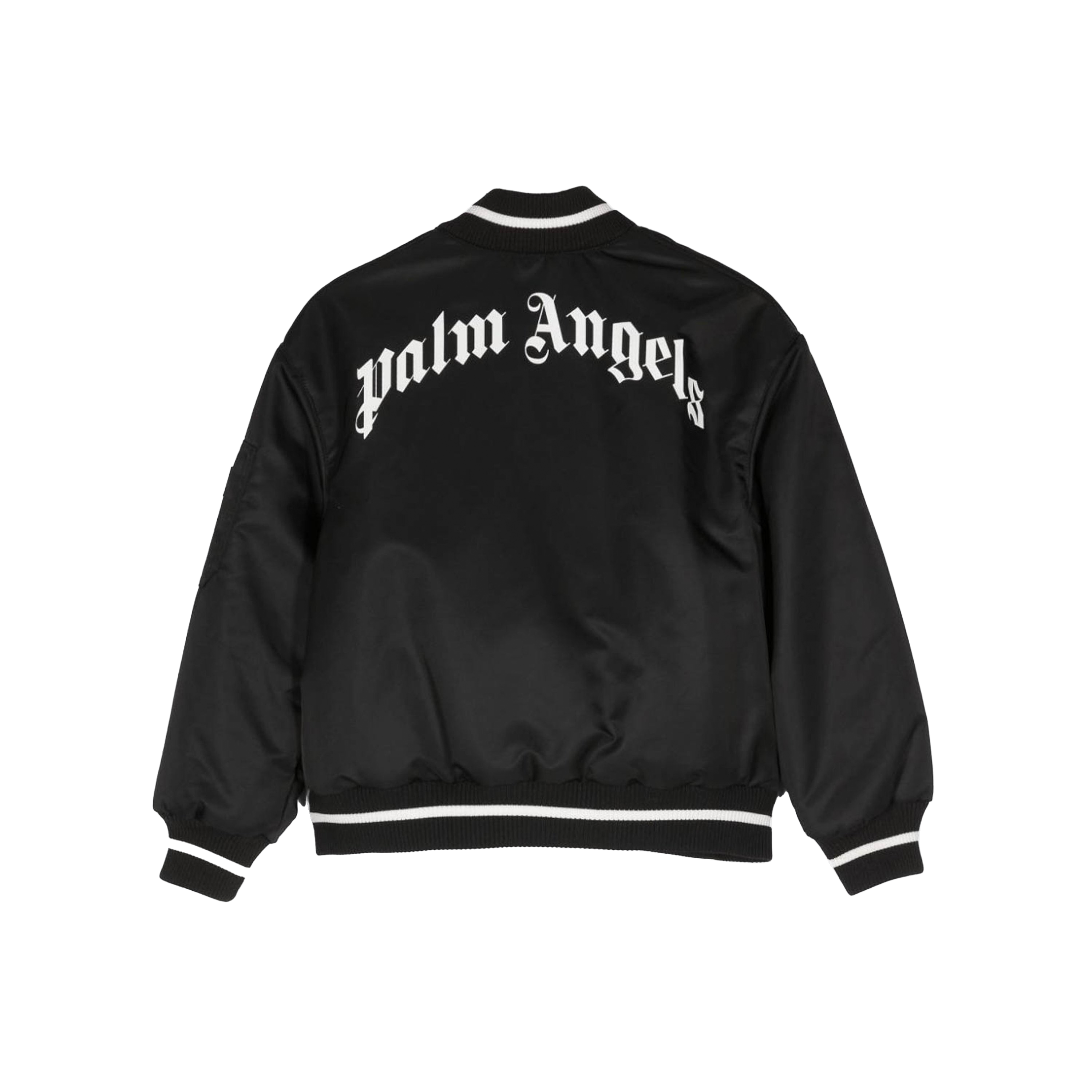 Chaqueta Negro Palm Angels Kids Curved Logo