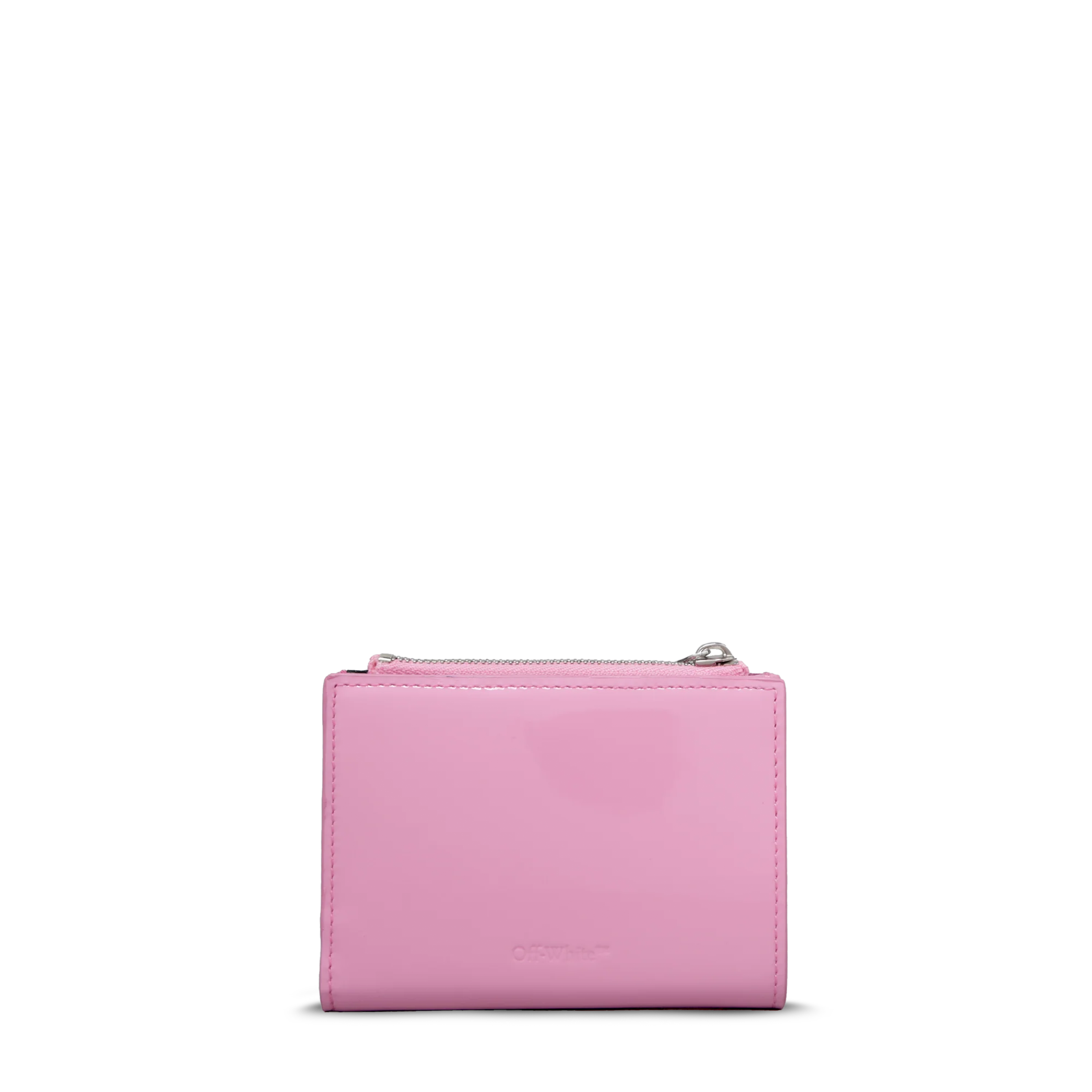 Billetera Rosada Off-White Jitney Bifold Zipped Patent