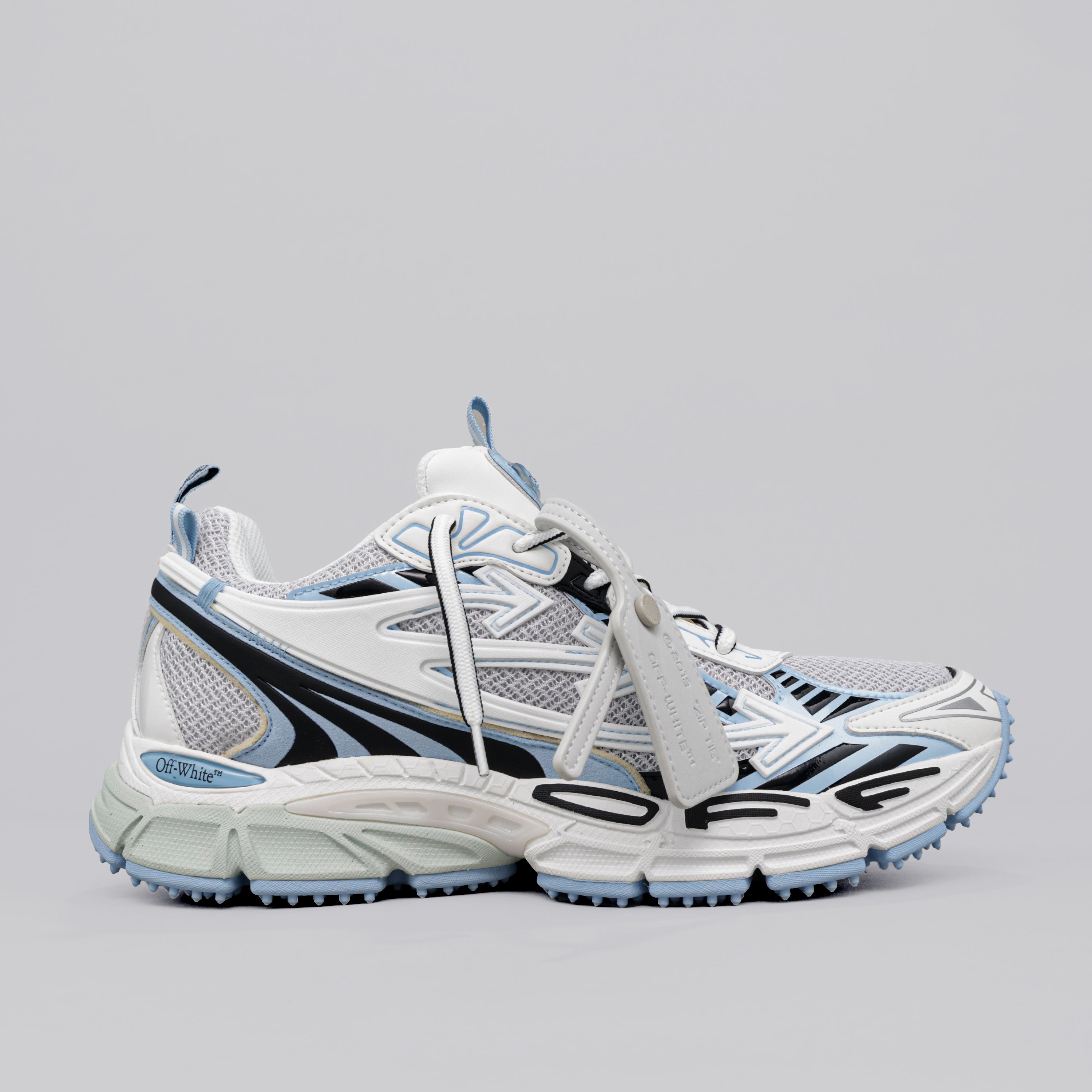 Sneakers Blanco Celeste Off-White "Be Right Back"