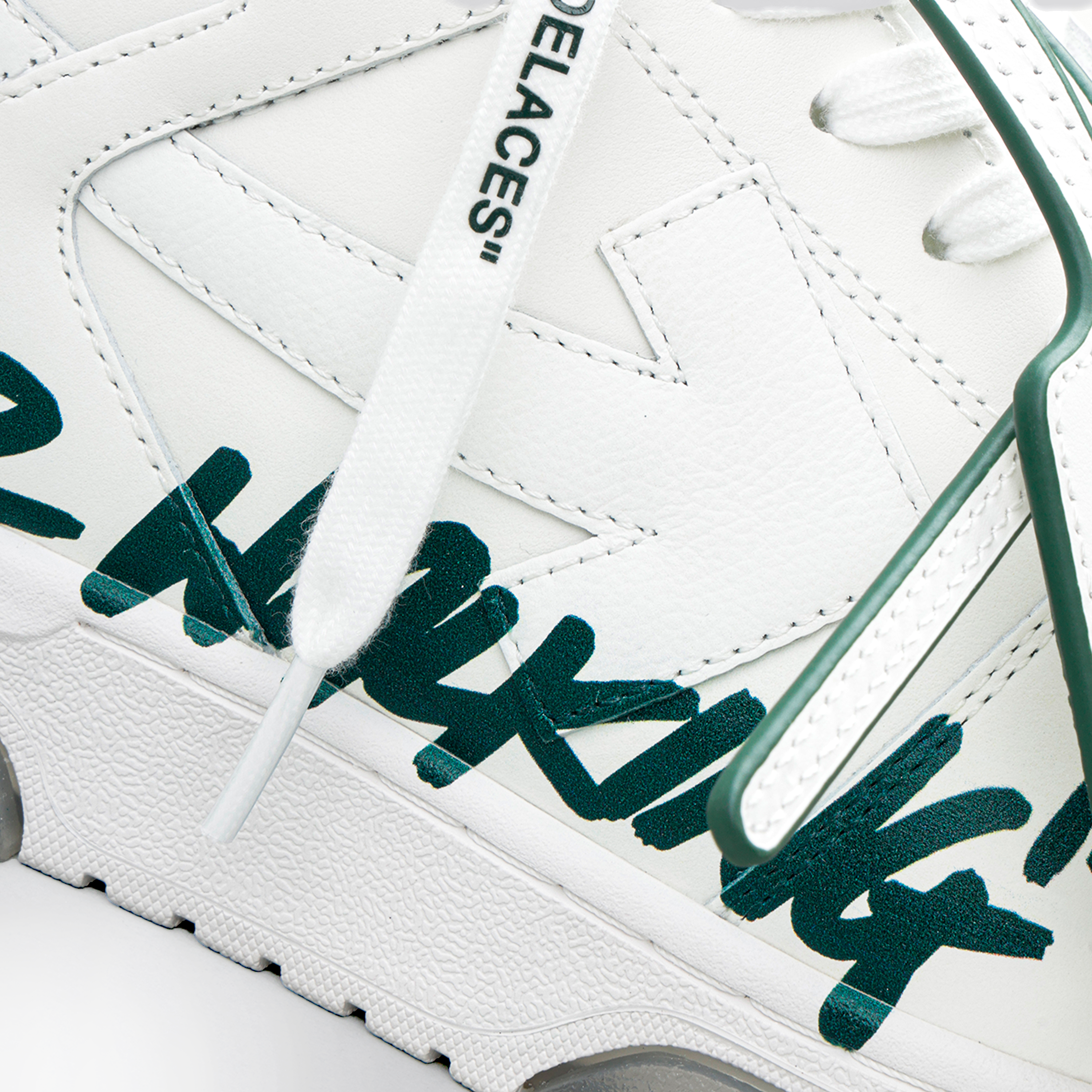 Sneakers Blancos Verde Off White OOO For Walking