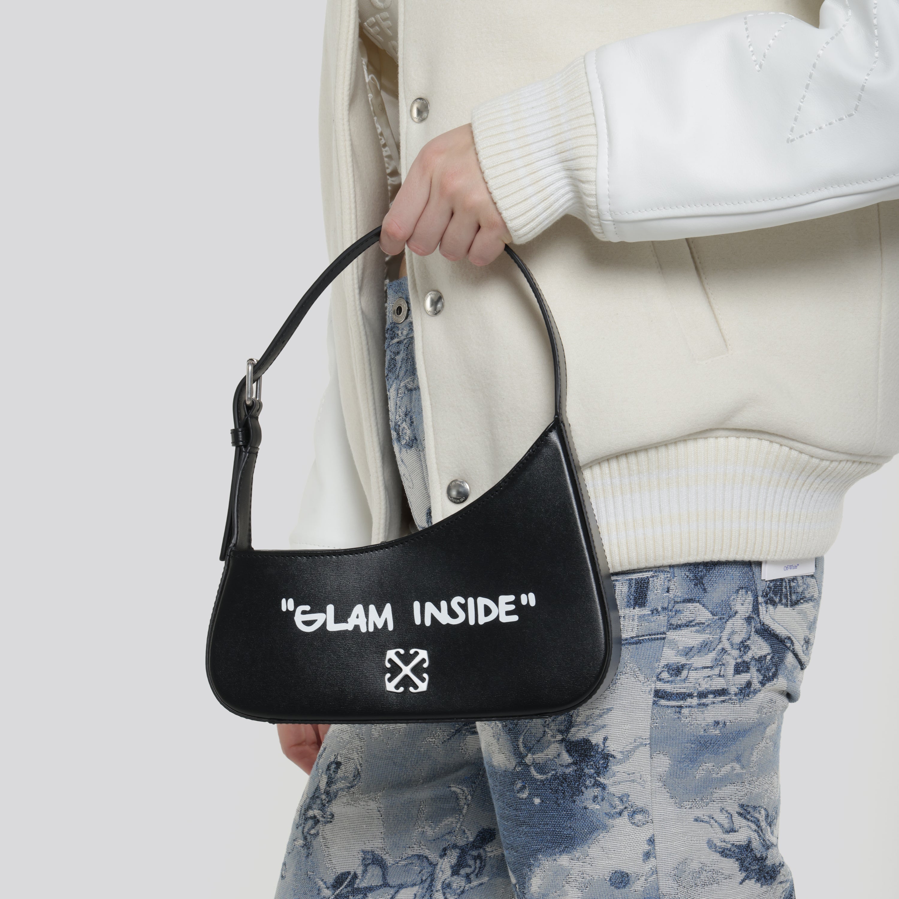 Cartera Negra Off-White Jitney