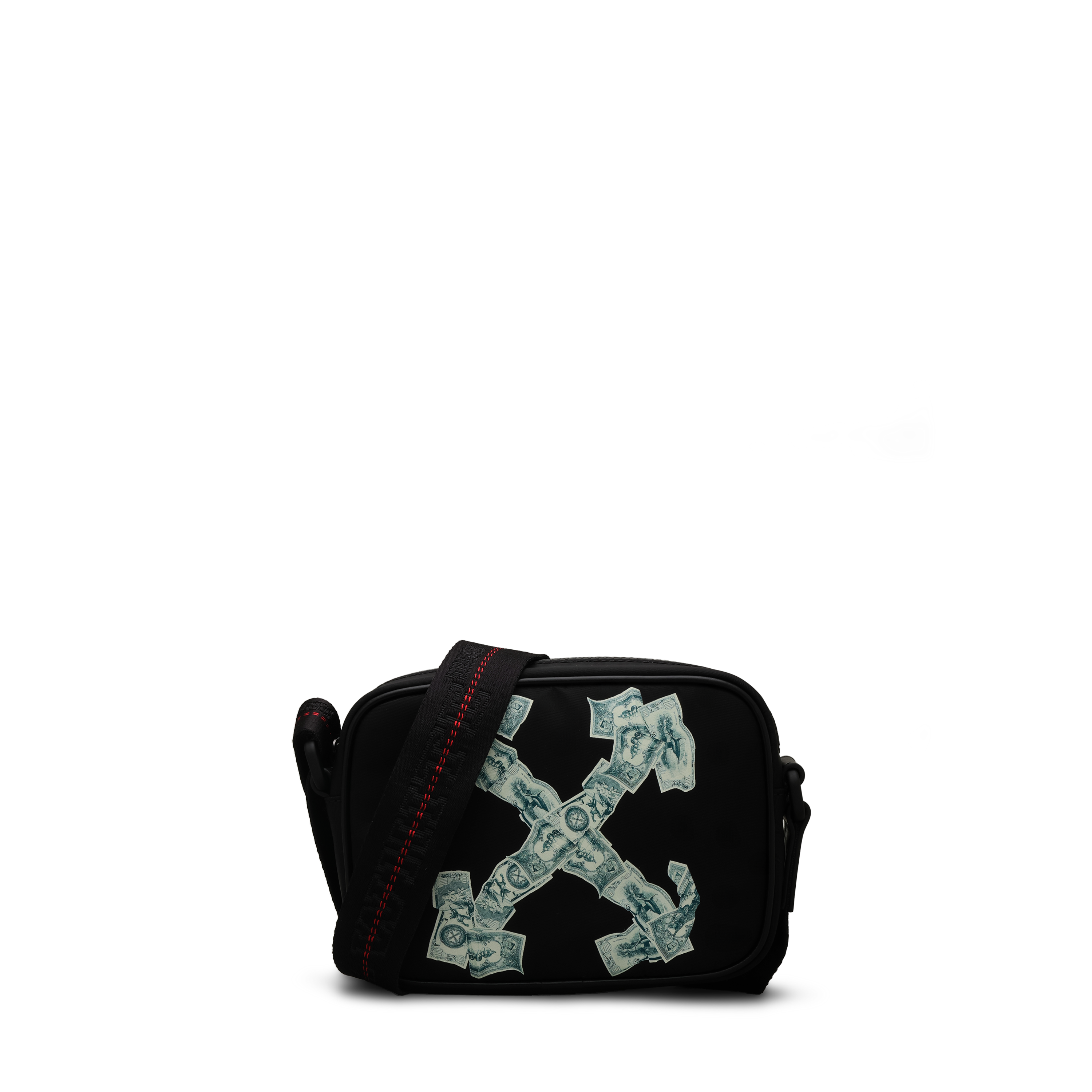 Bolso Negro Off-White Heritage Camera Money 