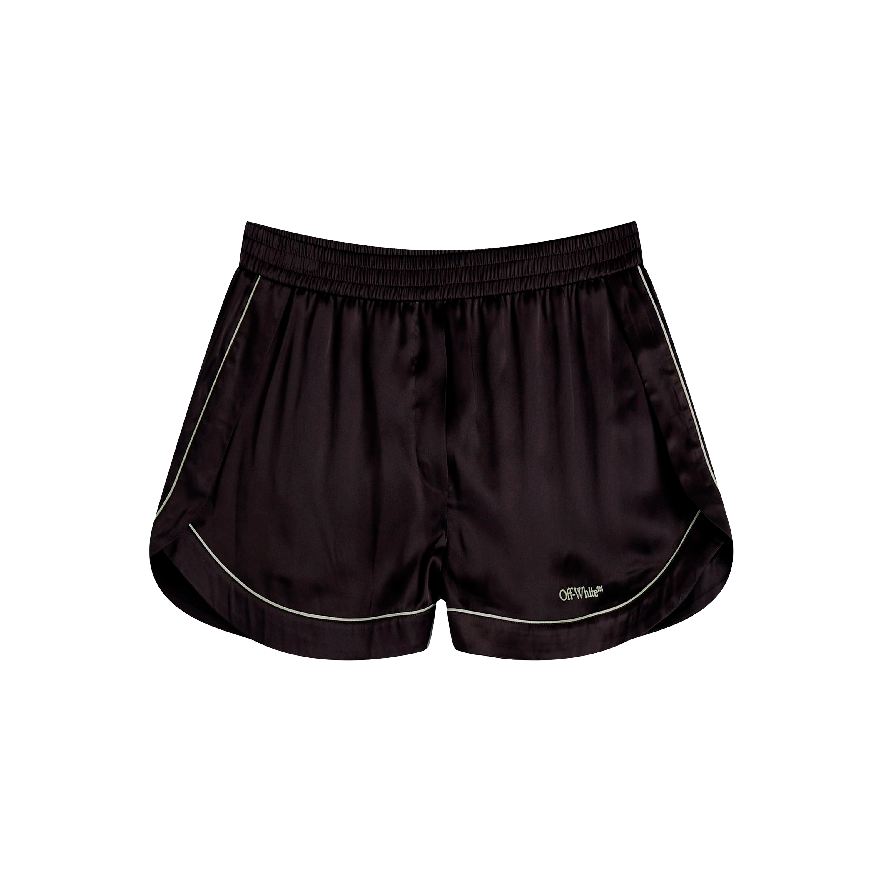 Short Café Off White Satin Pijama