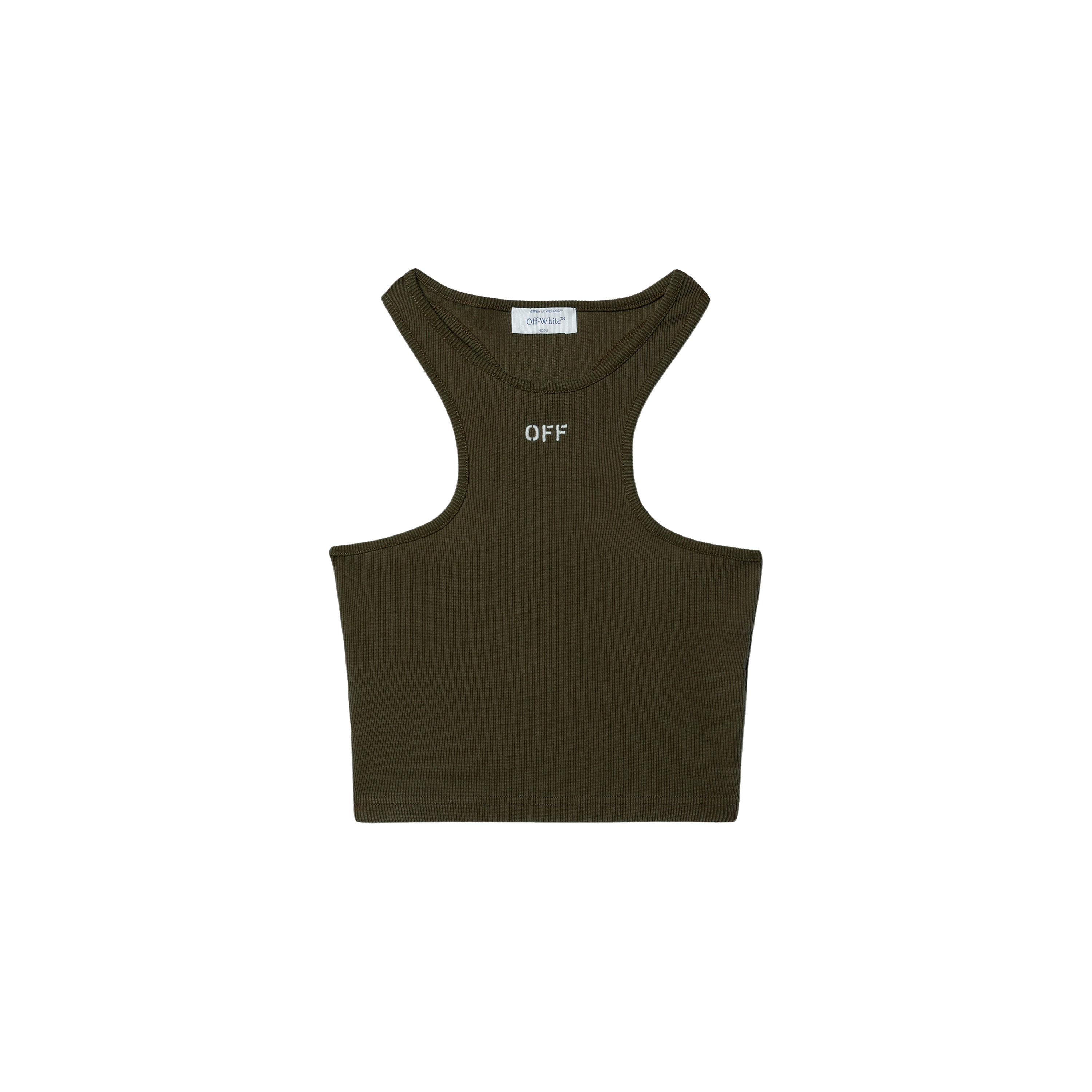 Top Verde Off-White Off Stamp