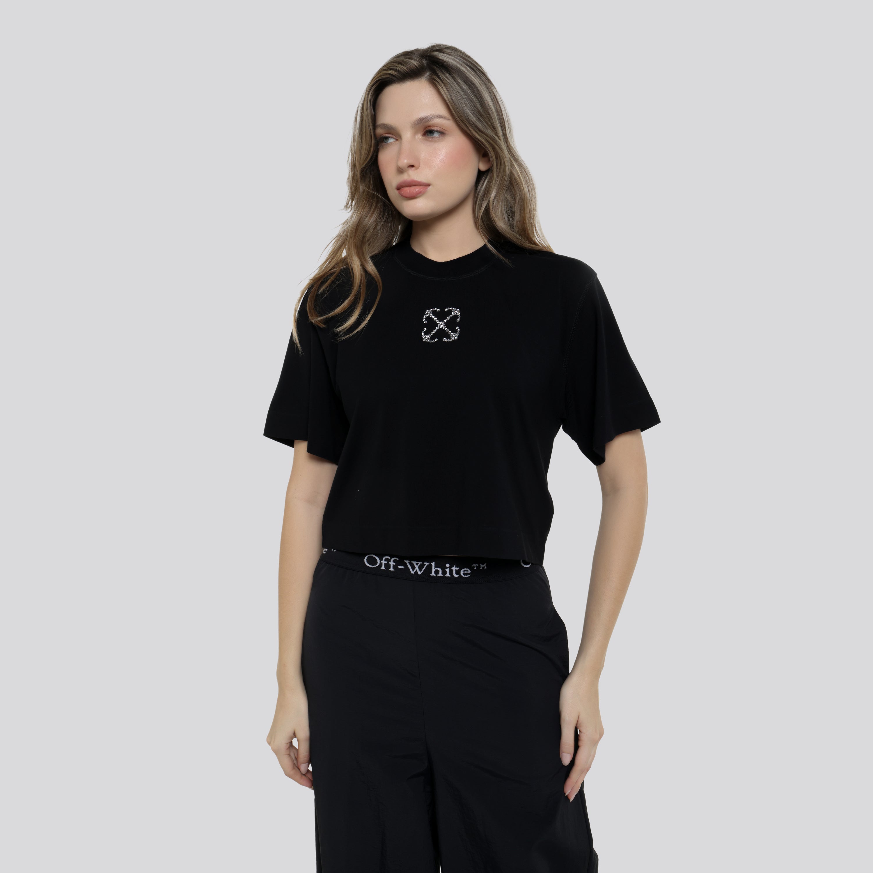 Camiseta Negra Off-White Jewel Mini Arrow