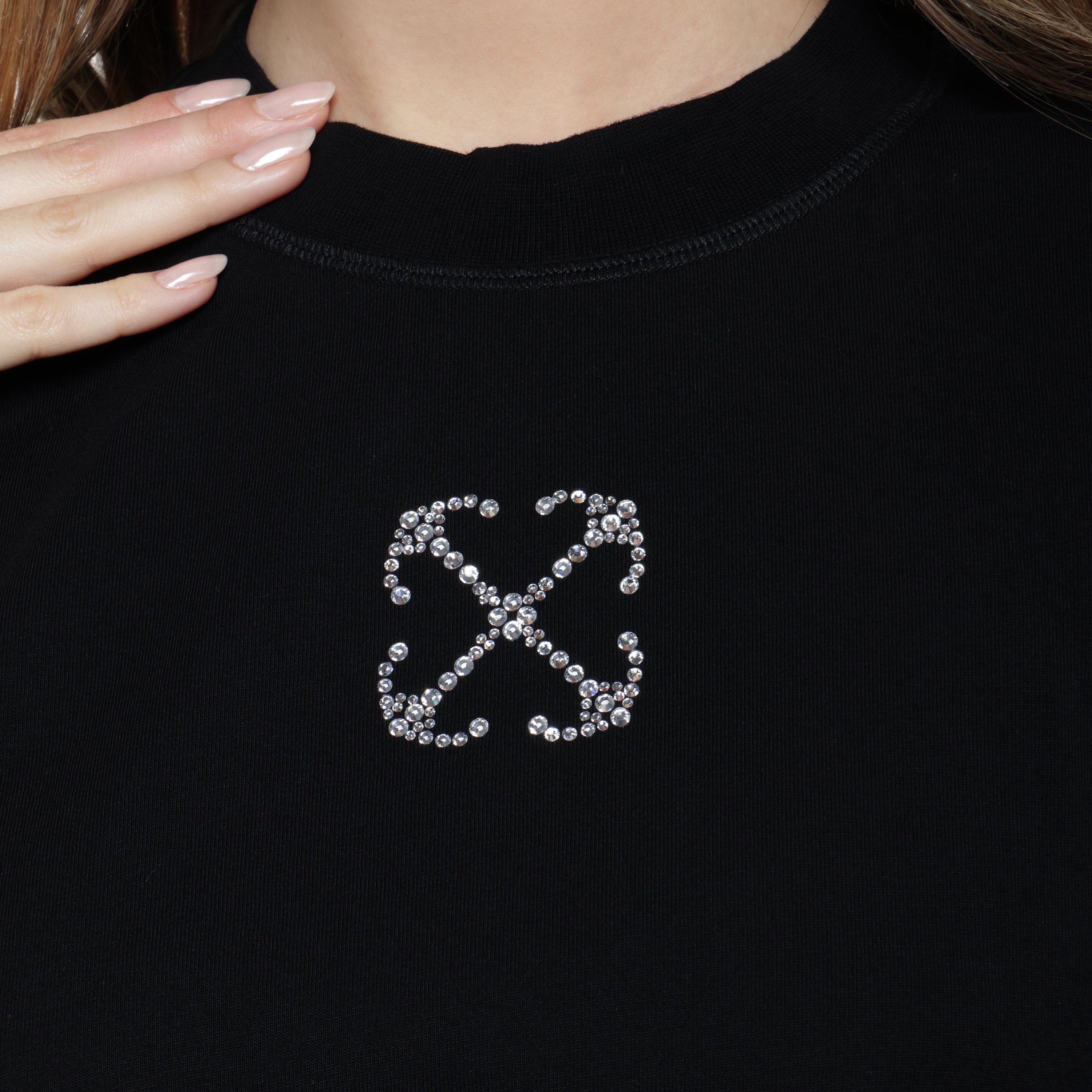 Camiseta Negra Off-White Jewel Mini Arrow