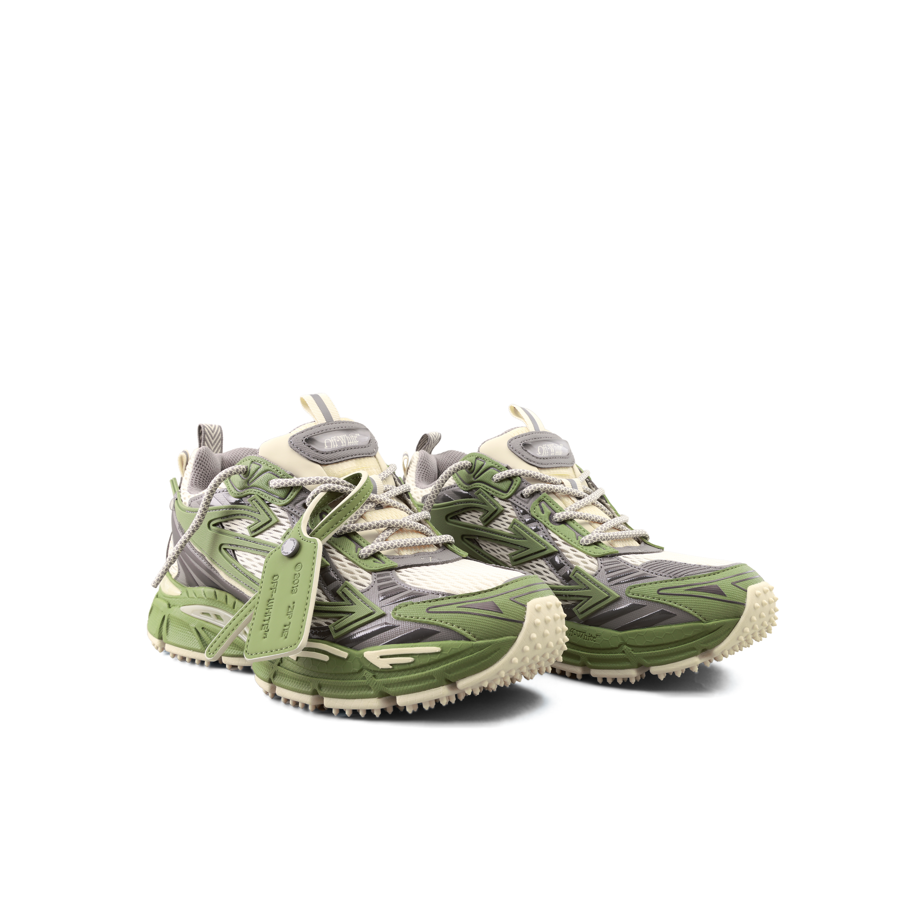 Sneakers Beige Verde Off-White Be Right Back