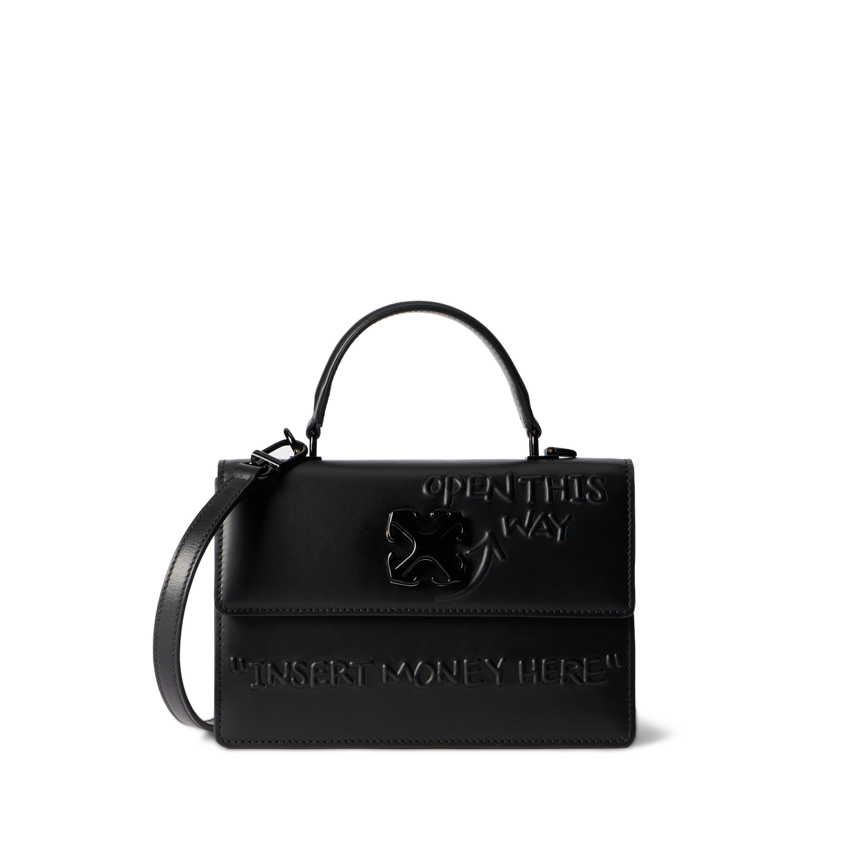 Cartera Negra Off-White Jitney 1.4 Top Handle Quote3D