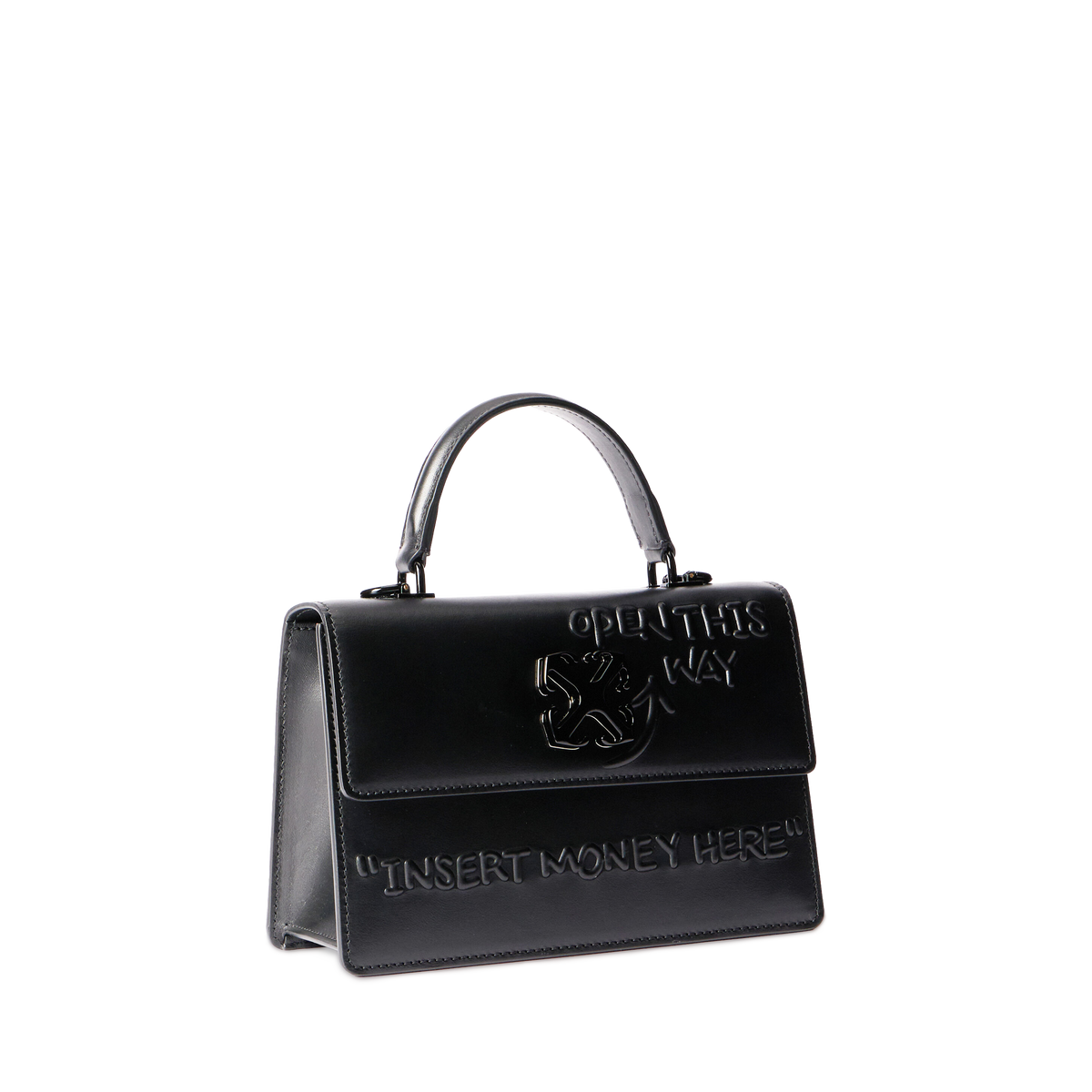 Cartera Negra Off-White Jitney 1.4 Top Handle Quote3D