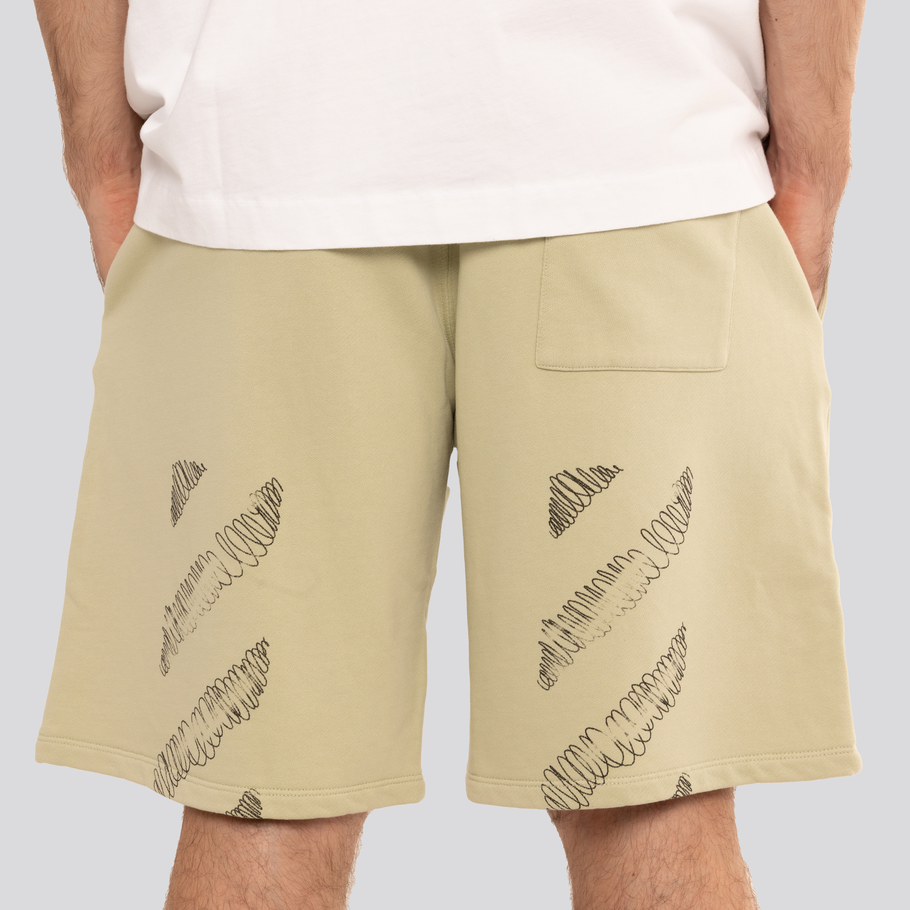 Pantaloneta Verde Off-White Inc Arrow